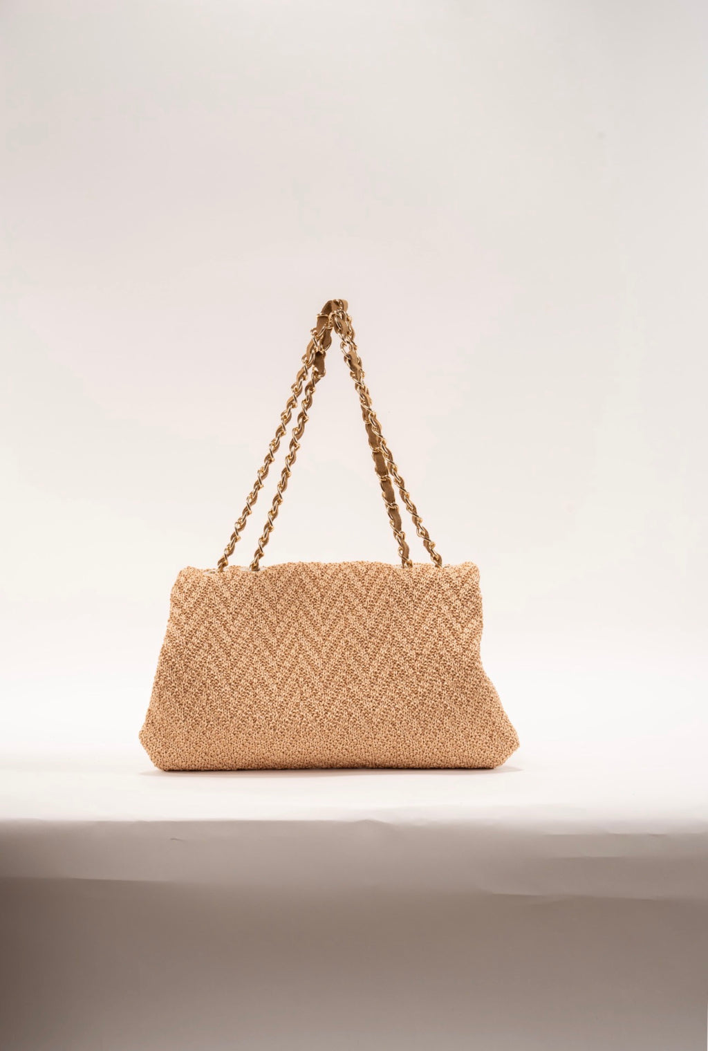 BIDINIS Clarice textured raffia bag Natural
