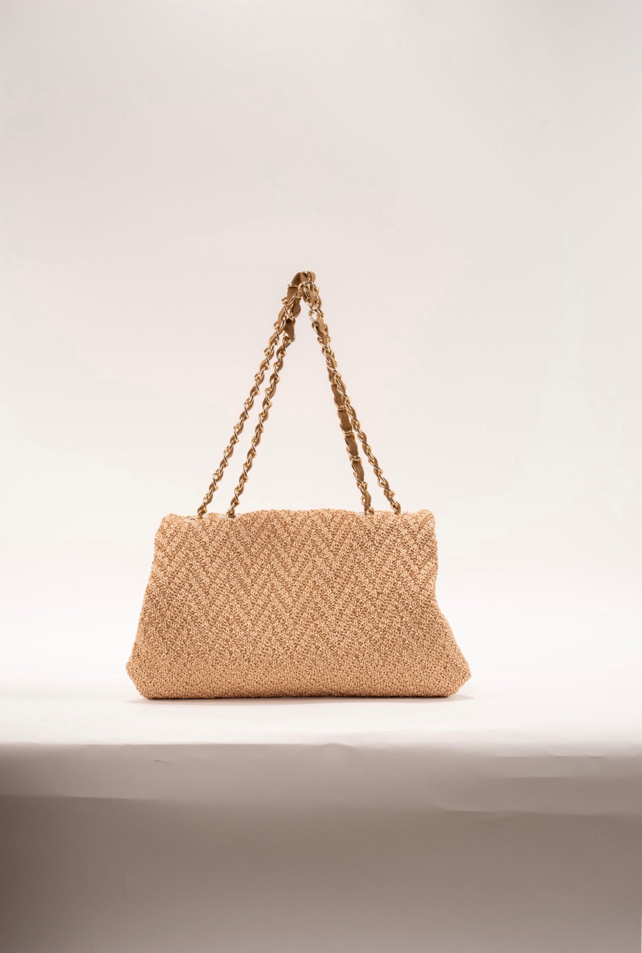 BIDINIS Clarice textured raffia bag Natural