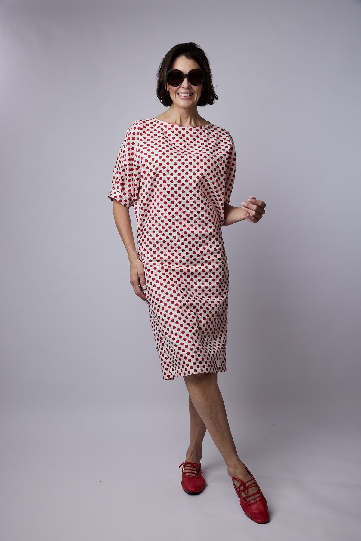 Cloud Dress Red Spot