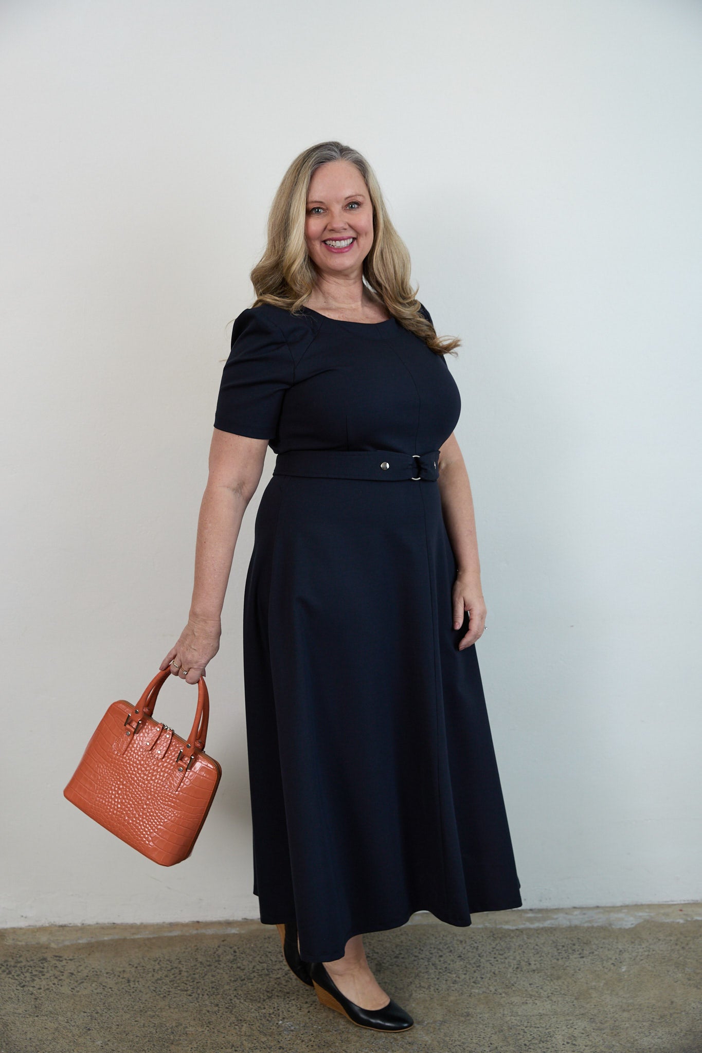 Indira Dress Navy