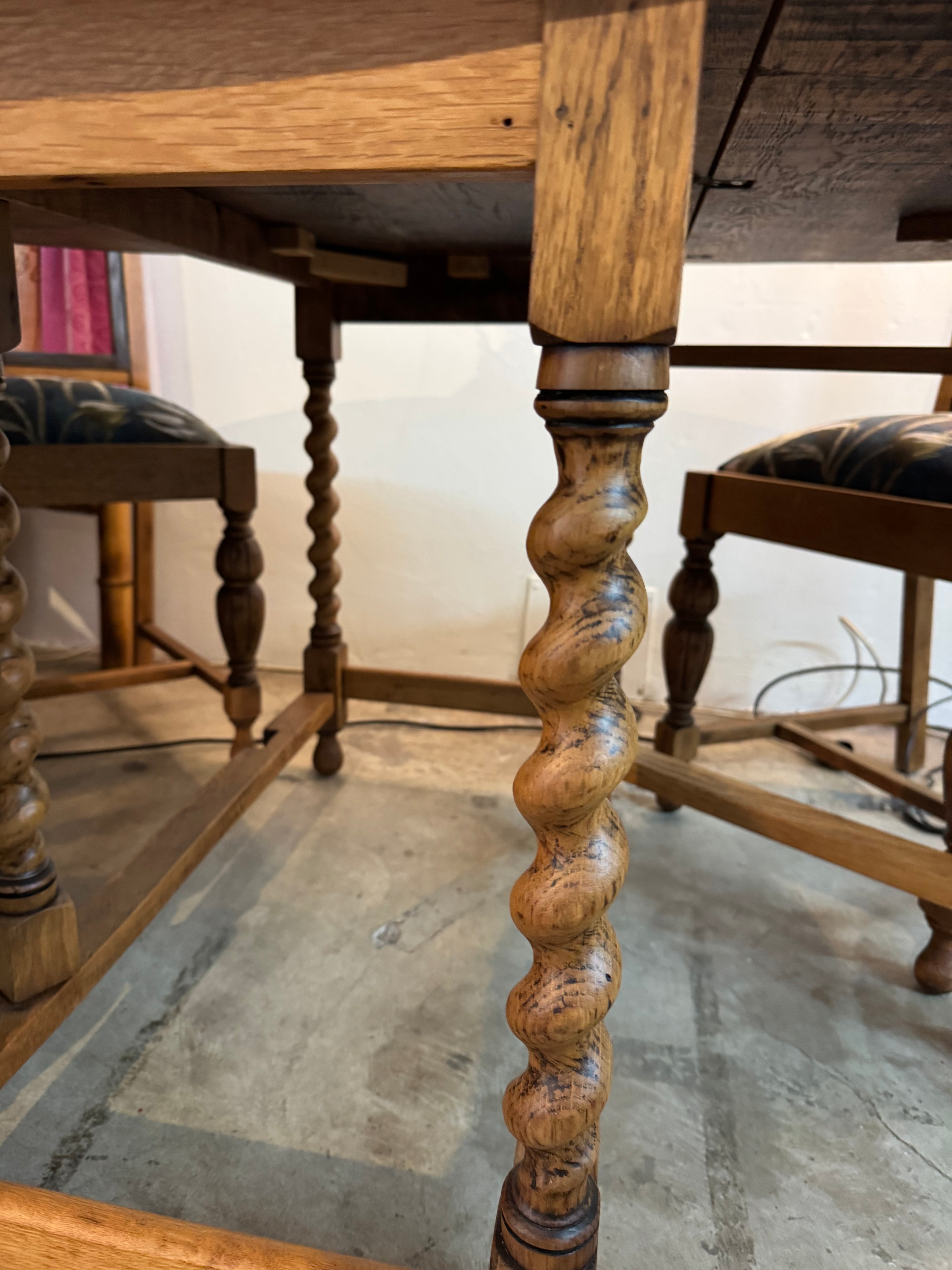 Dining table and chairs