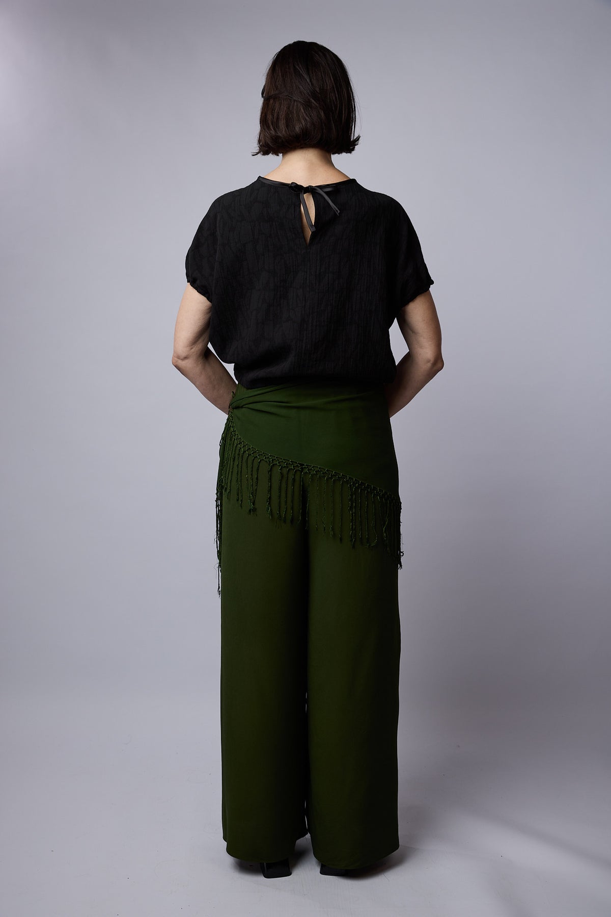 Anya Top Black Jacquard
