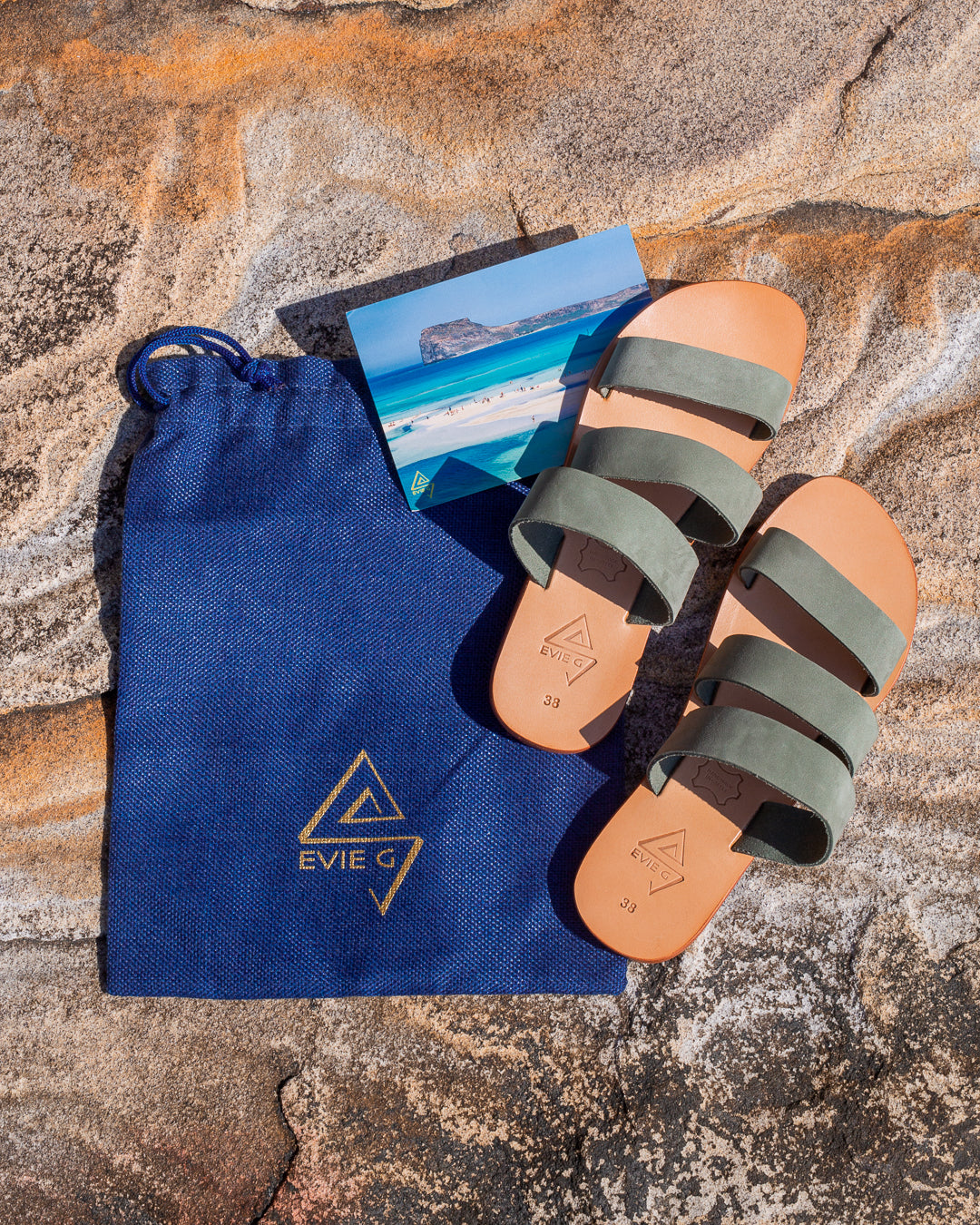 EVIE G Epsilon Black Sandals