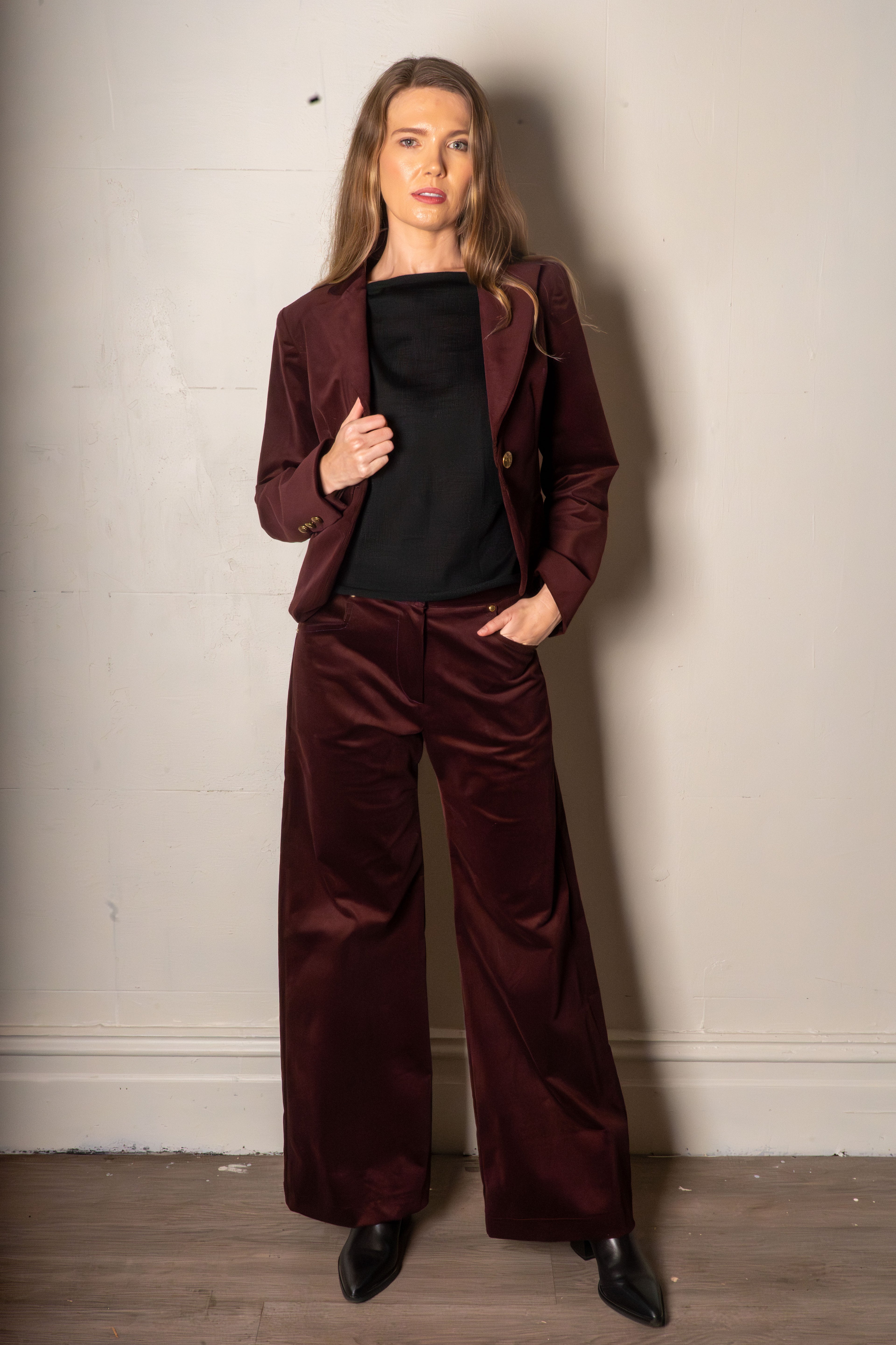 Lily Jacket Berry Corduroy