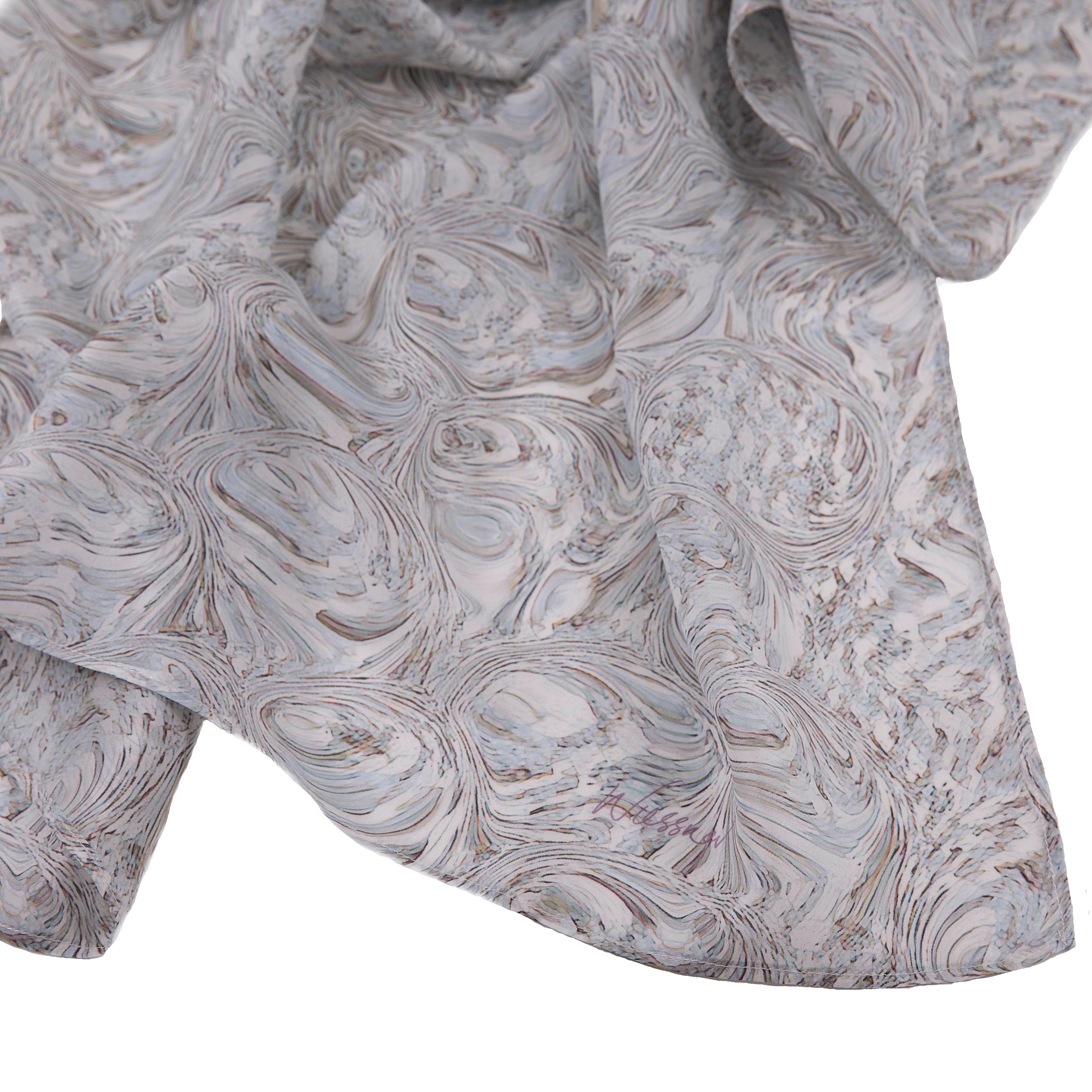 DANIELLE WIESSNER Printed Silk Scarf