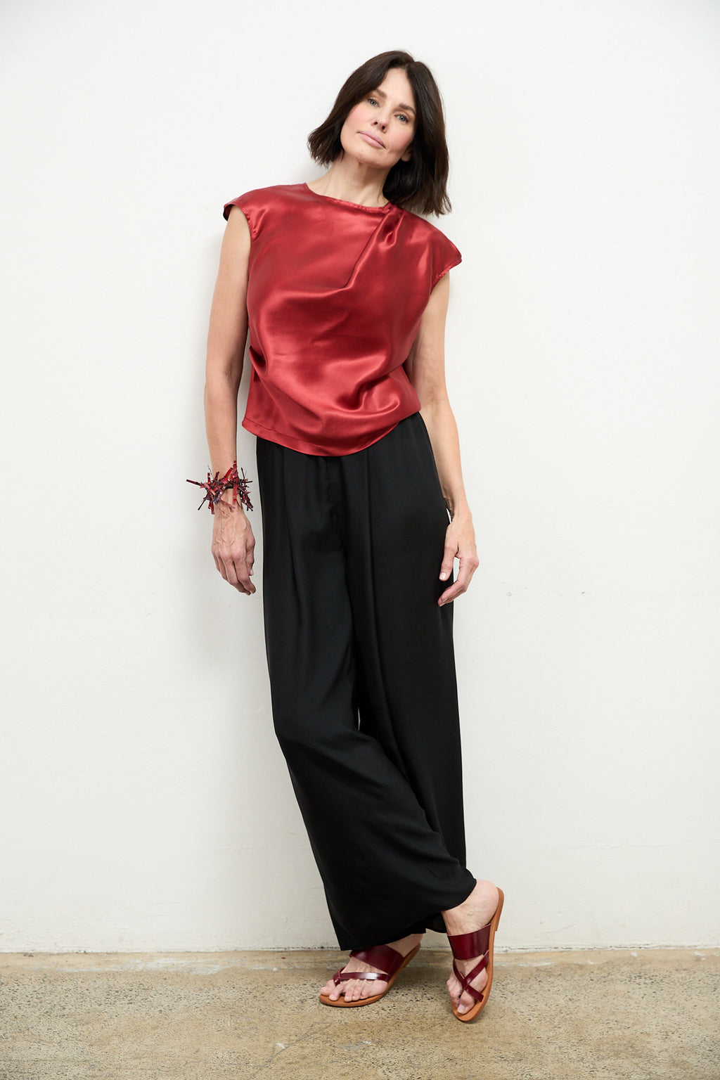 SYLVIA RILEY Erin Silk Pants