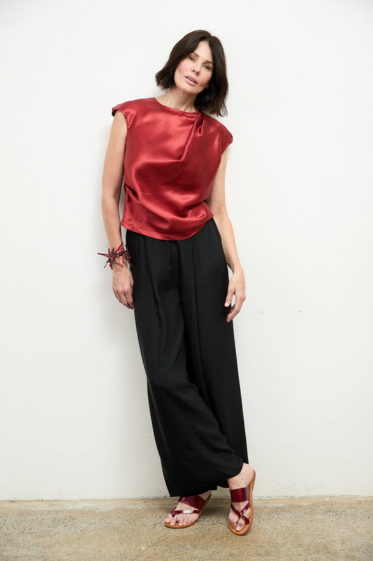 SYLVIA RILEY Erin Silk Pants