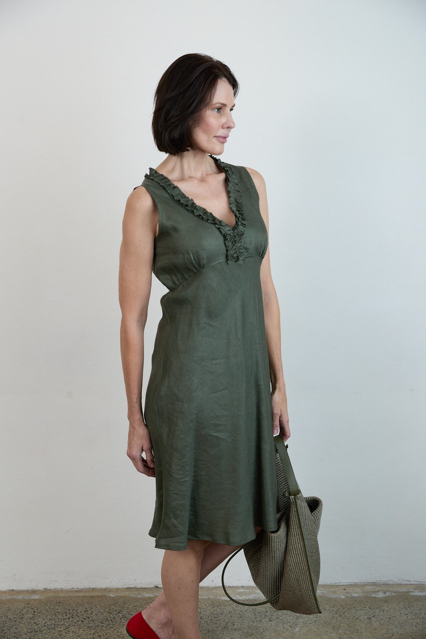 Ronan dress Sage