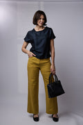 Florence Linen Pants Mustard