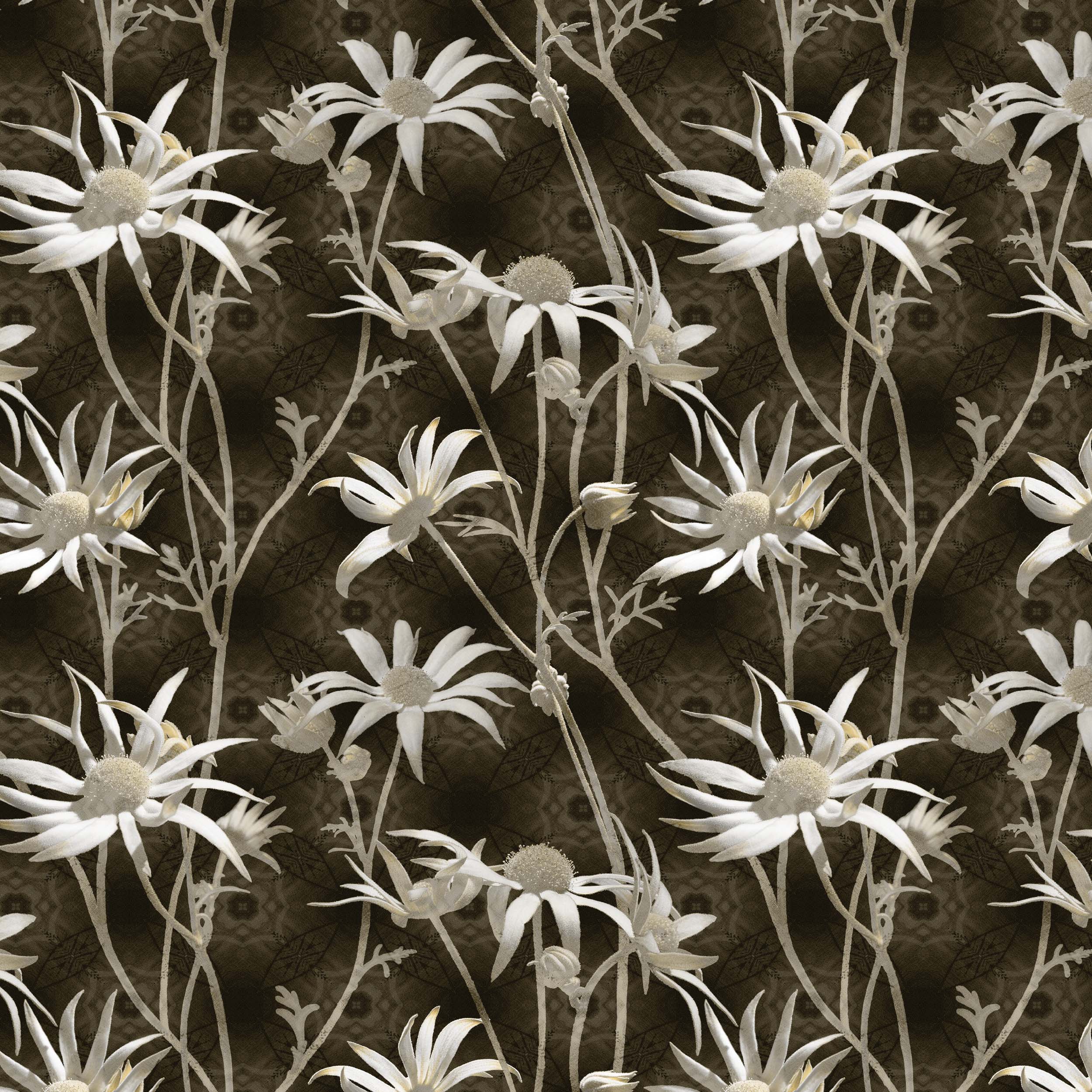 MS CHIEF DESIGNS Flannel Flowers in Chenille Earth
