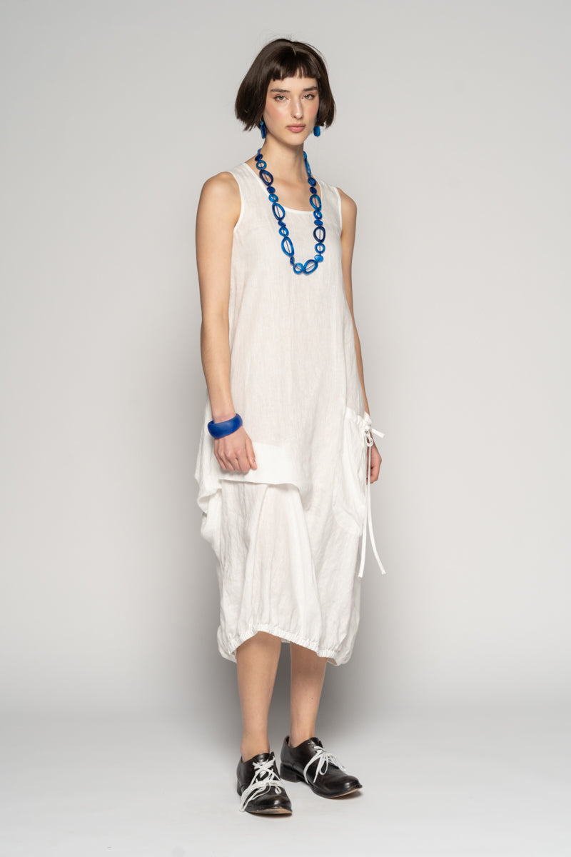 DOGSTAR Sabi Tuck Dress White