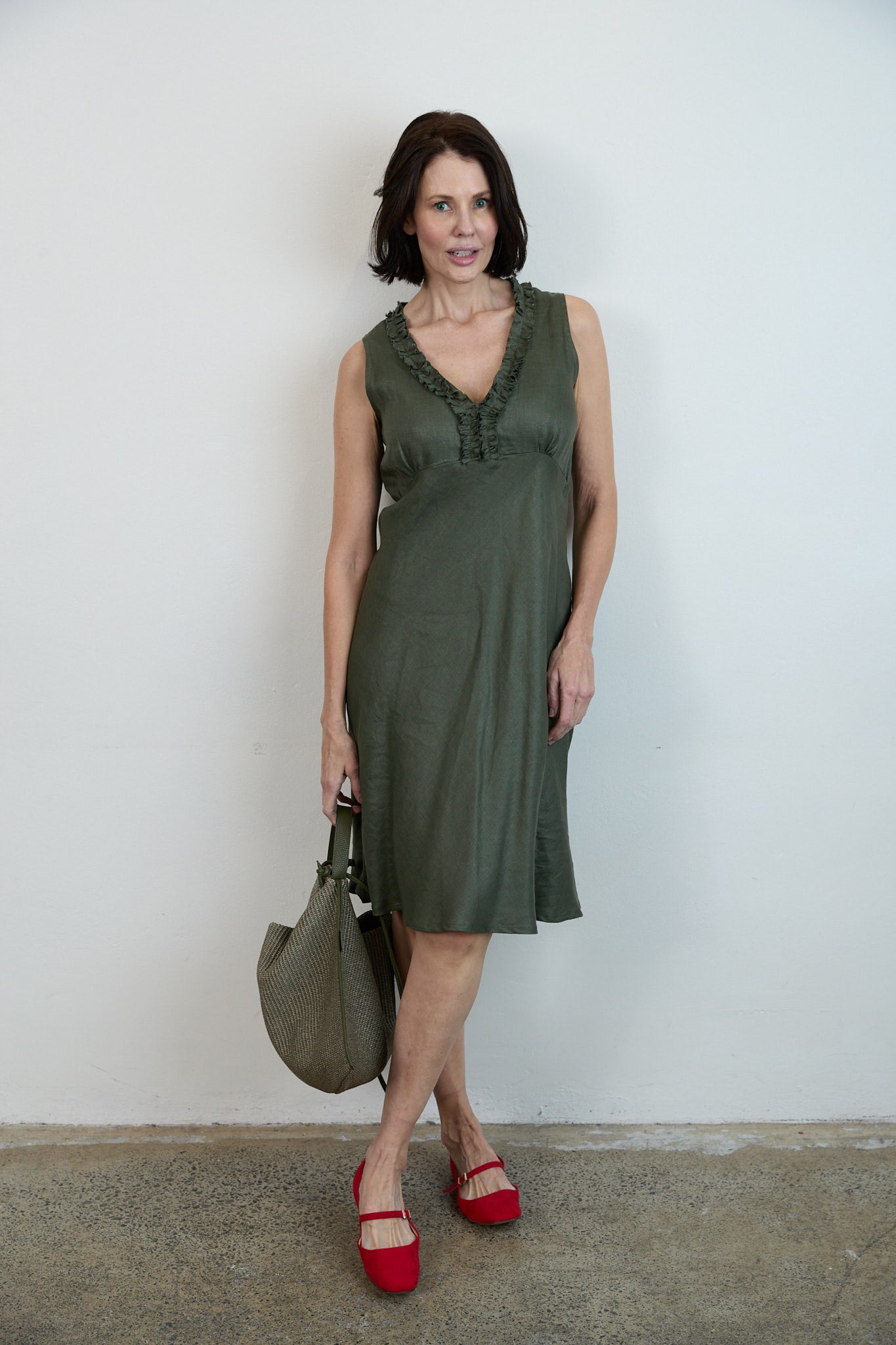 Ronan dress Sage