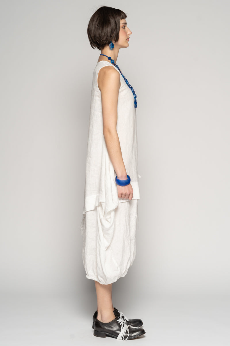 DOGSTAR Sabi Tuck Dress White