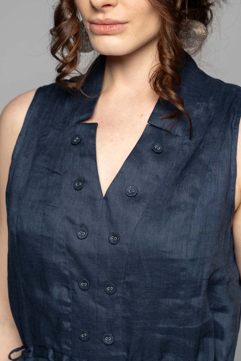 DOGSTAR Agnes Tuck Dress Ocean