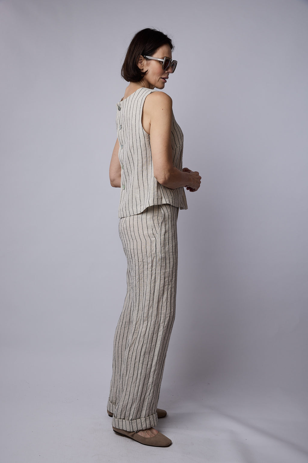 Julianne Stripe Linen Pants