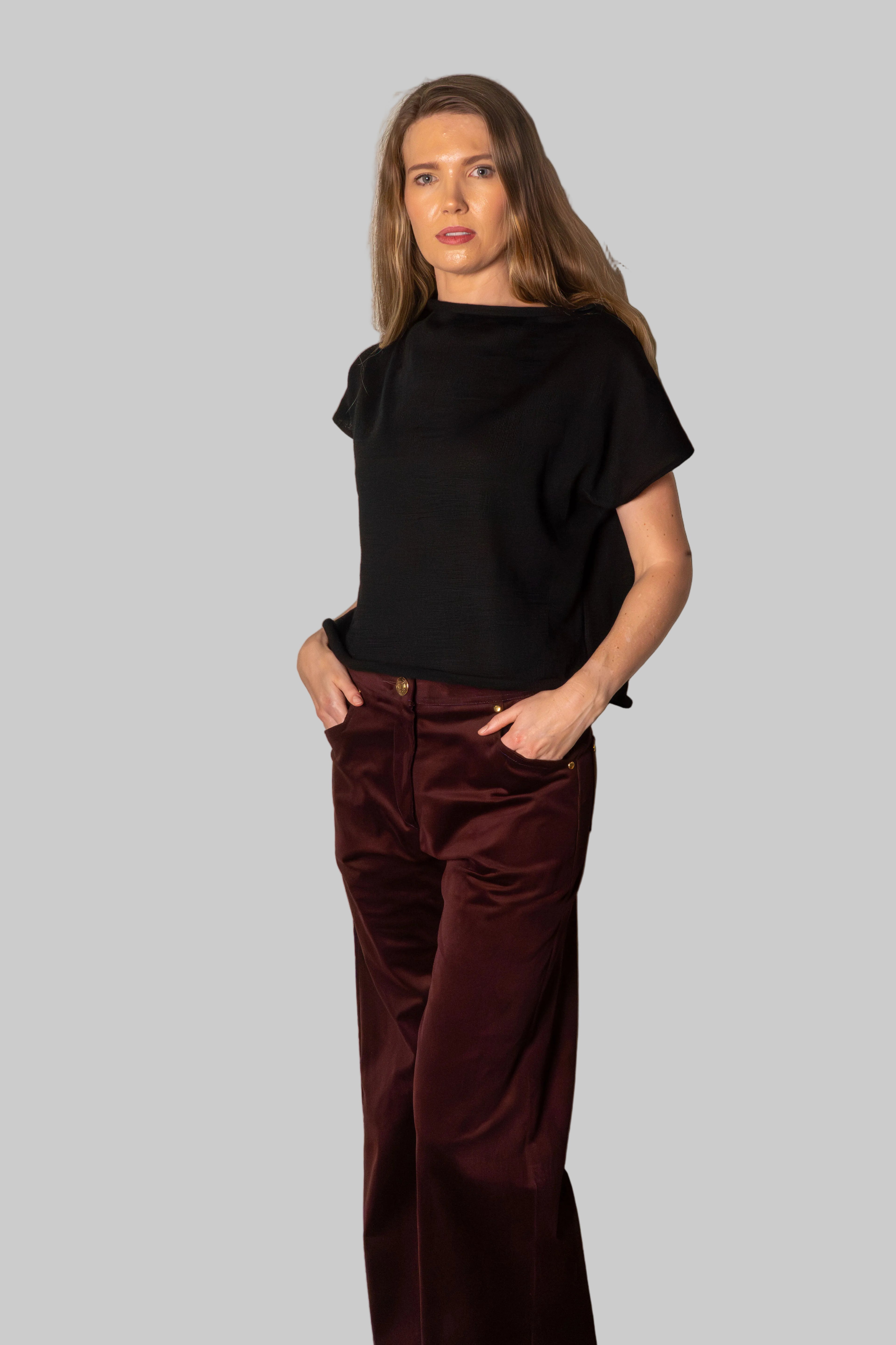 Flared Jeans Berry Corduroy