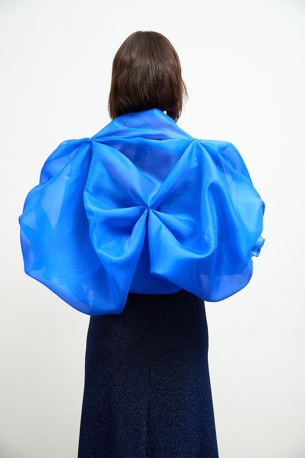 Silk Satin Organza Shrug
