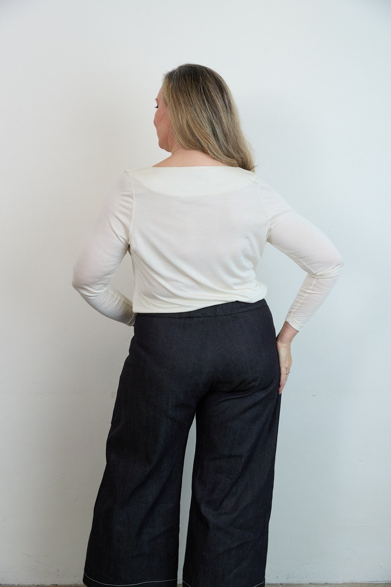 SYLVIA RILEY Cora Cowl neck top