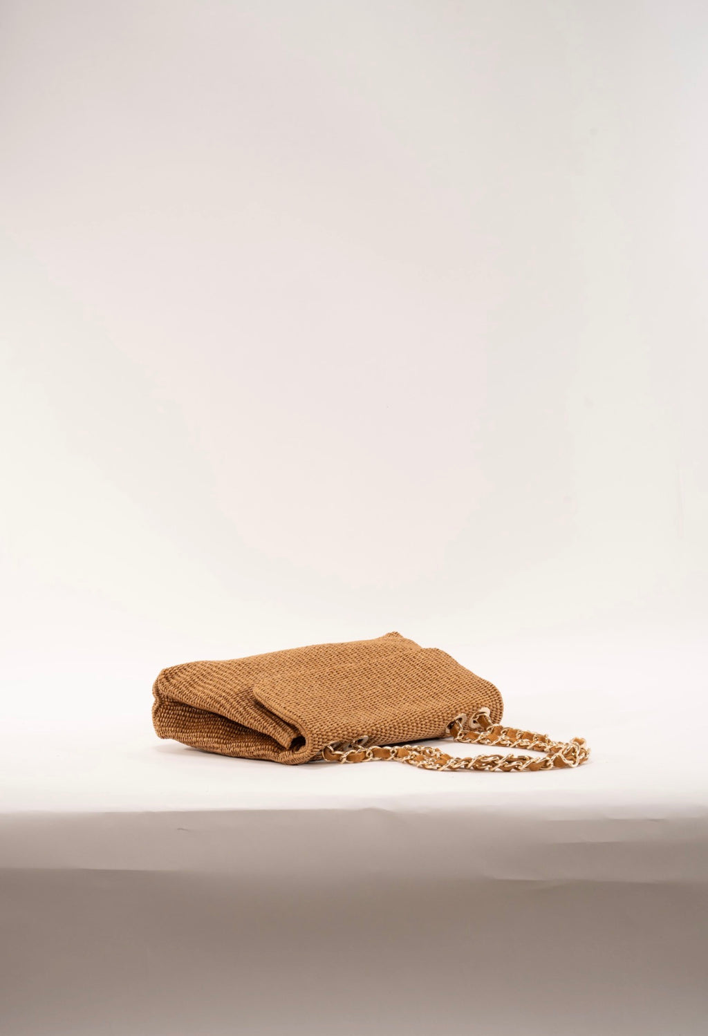 BIDINIS Clarice raffia bag Tobacco brown