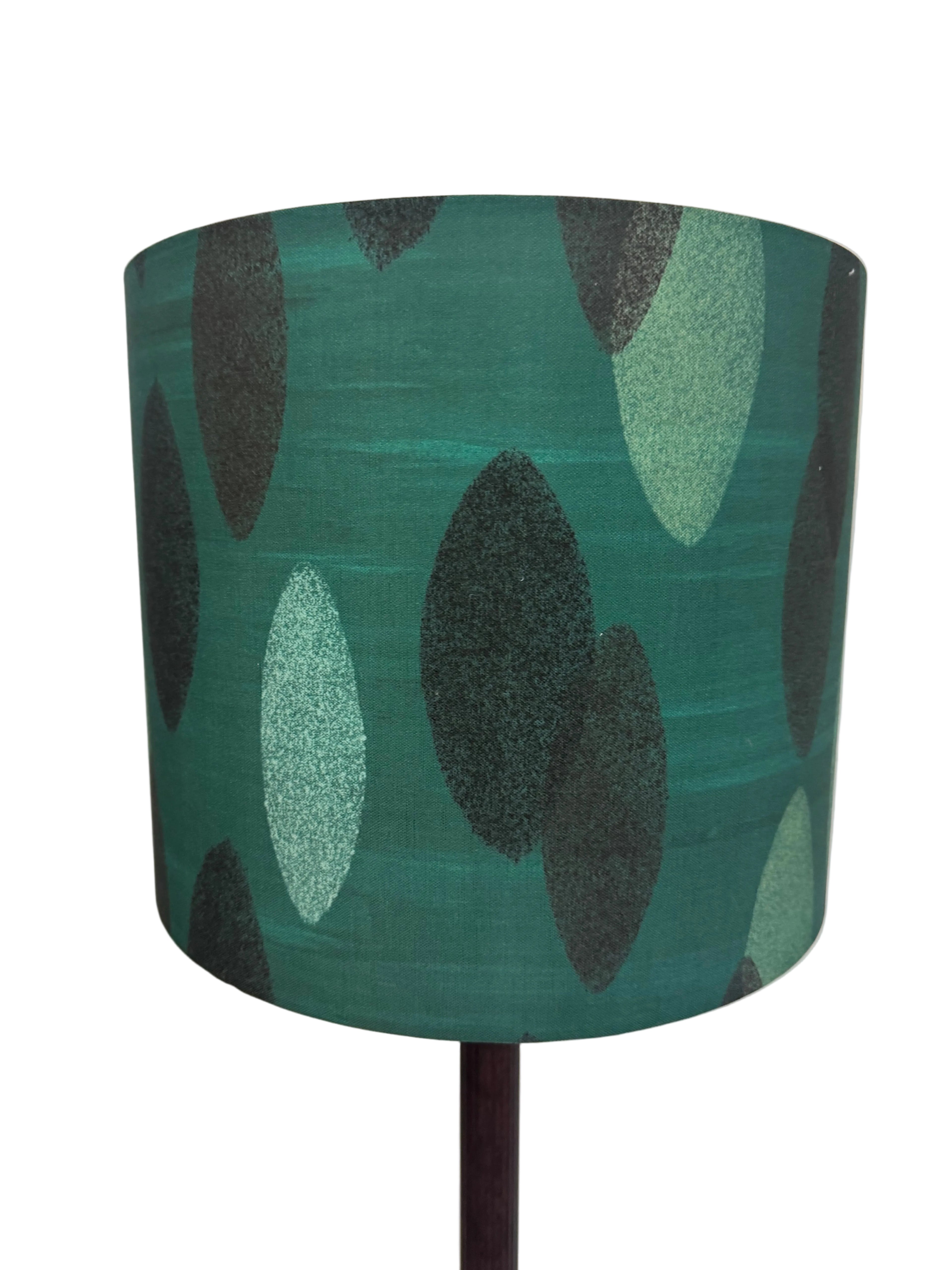 LAMP-Zynska Textiles shade on metal standard lamp base