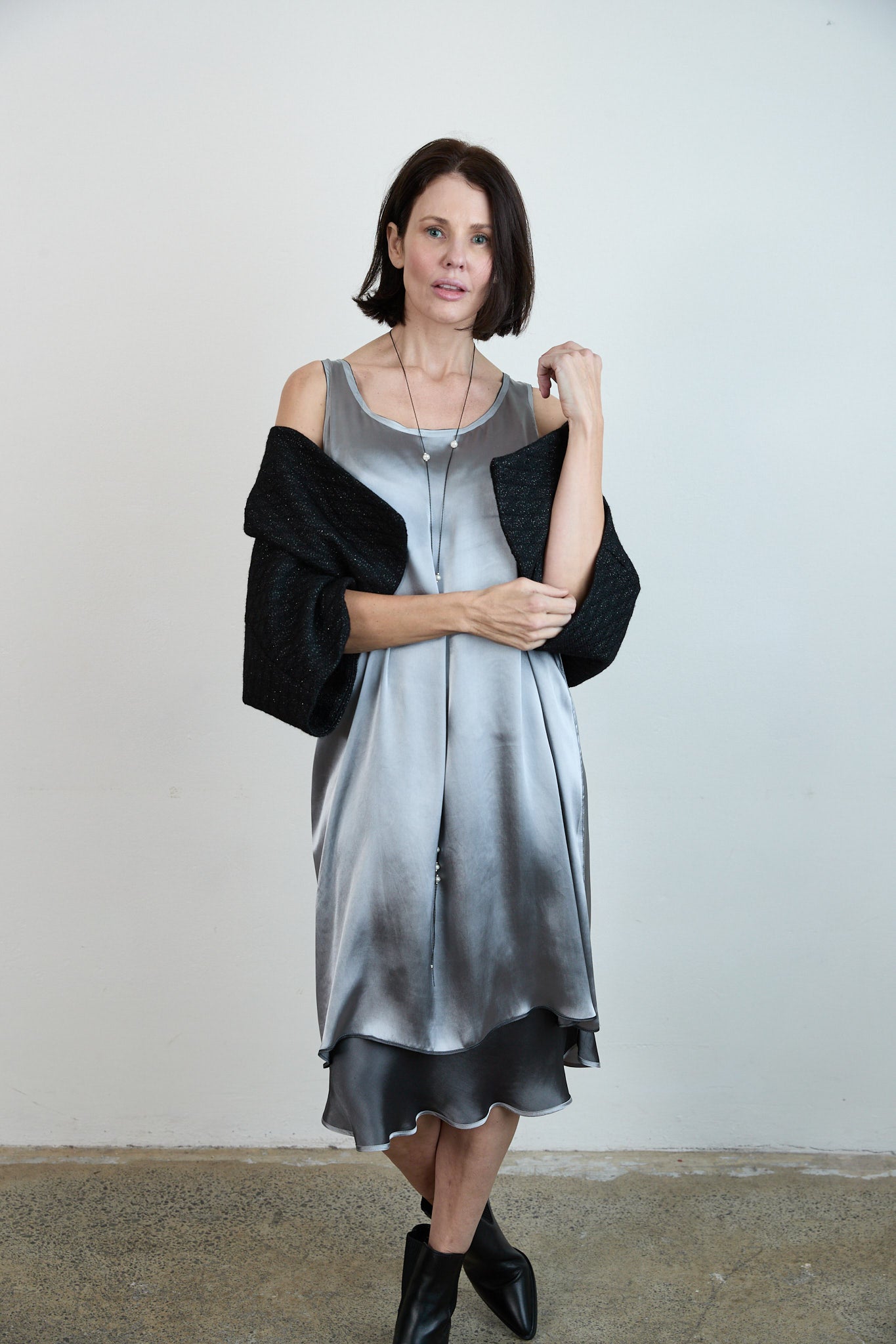 Greta Mini Jacket black/silver