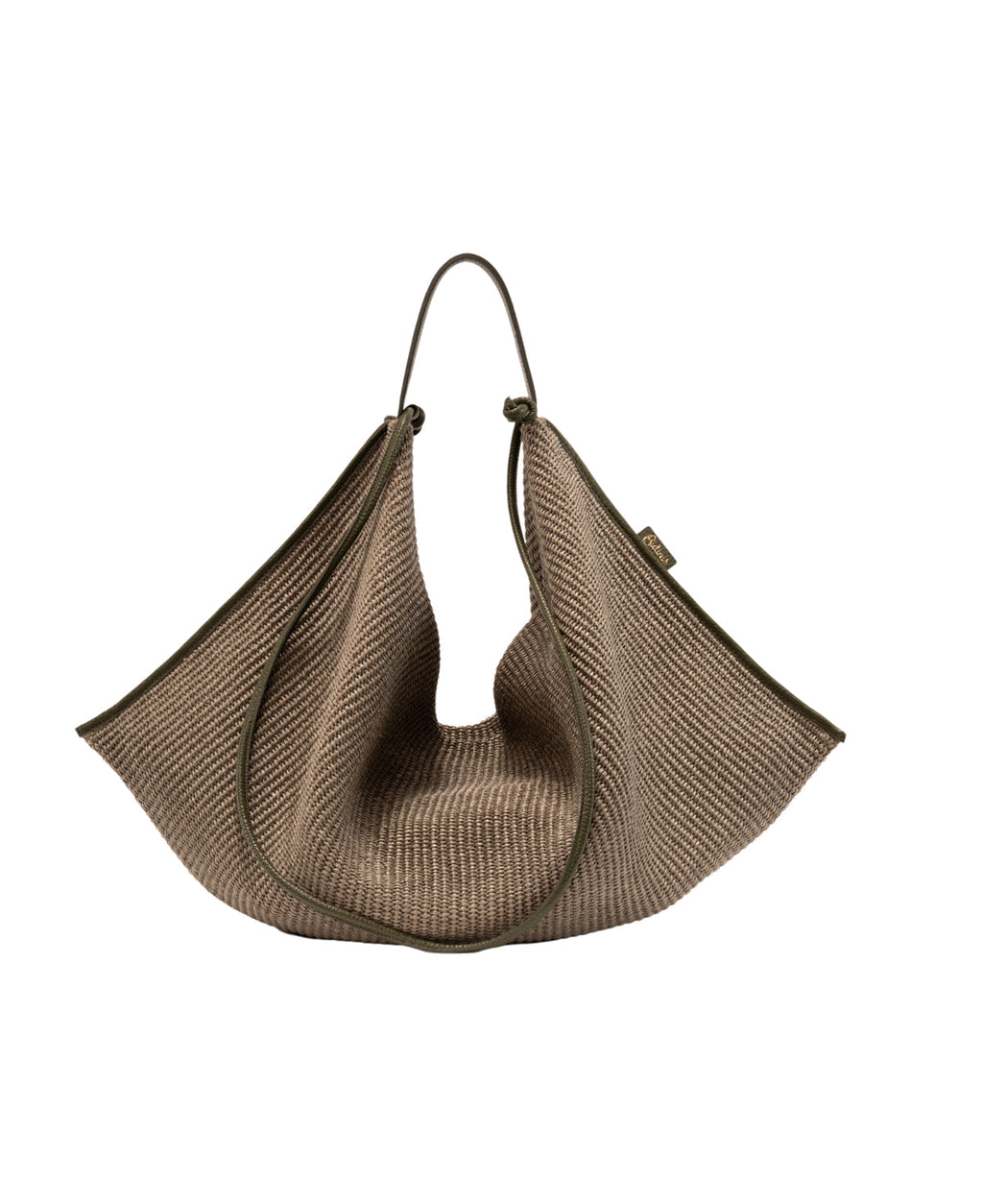 BIDINIS Eleonora hobo raffia bag Green