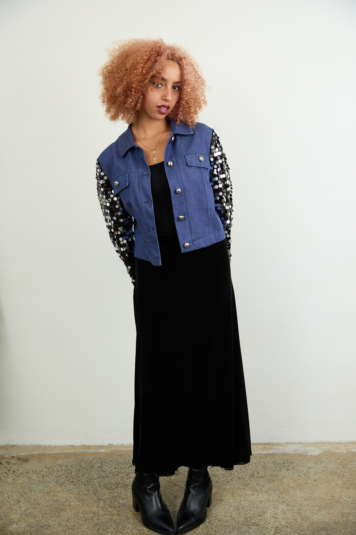 SYLVIA RILEY Dulcie Cropped Jacket