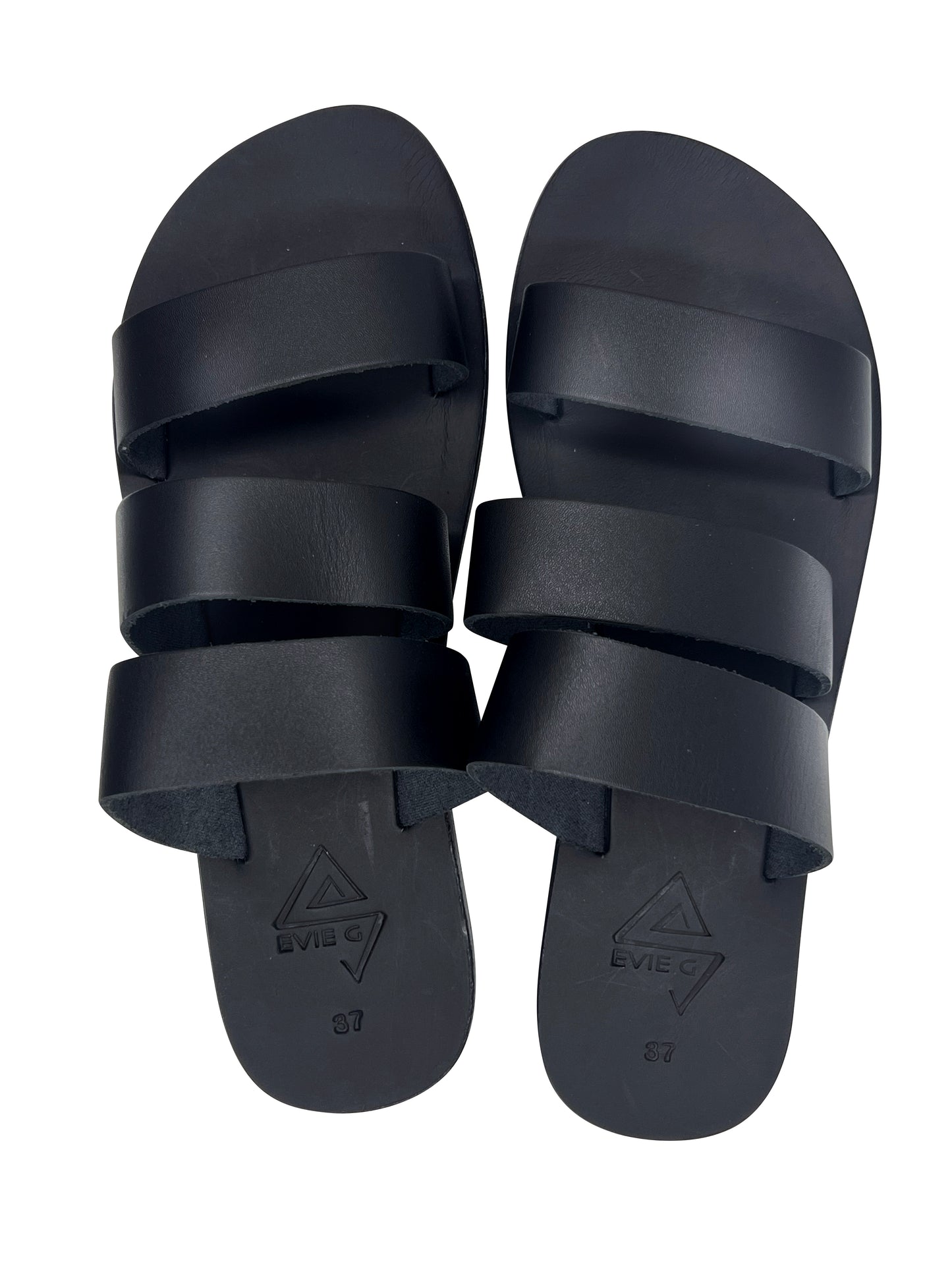 EVIE G Epsilon Black Sandals