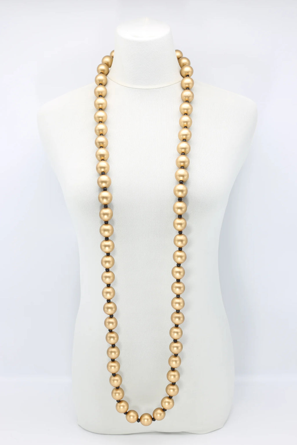 JIANHUI Round wooden bead necklace