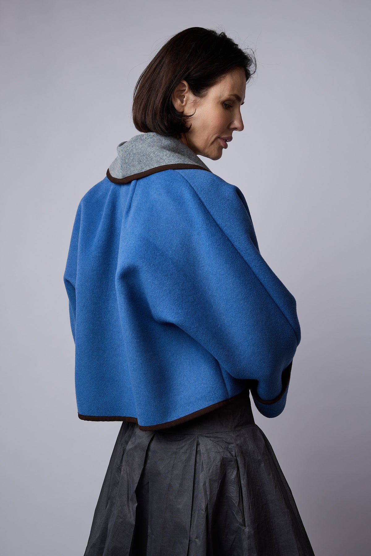 Eliza Jacket Wool Blue/grey