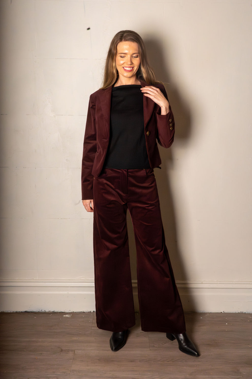 Lily Jacket Berry Corduroy