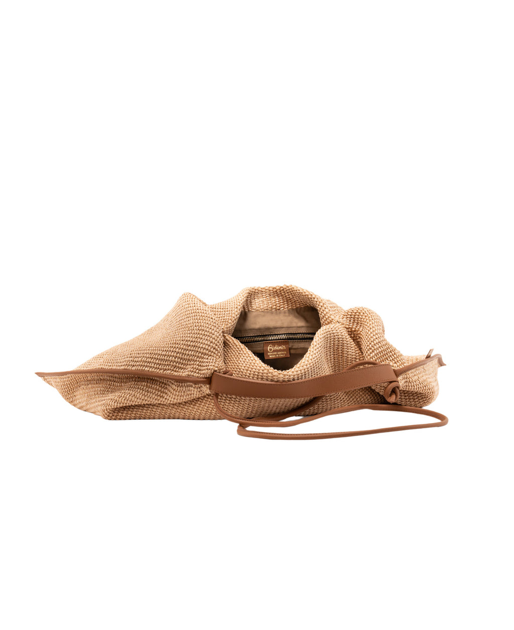 BIDINIS Eleonora hobo raffia bag Natural/tan