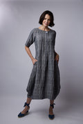 Dakota dress Smoke Textured linen