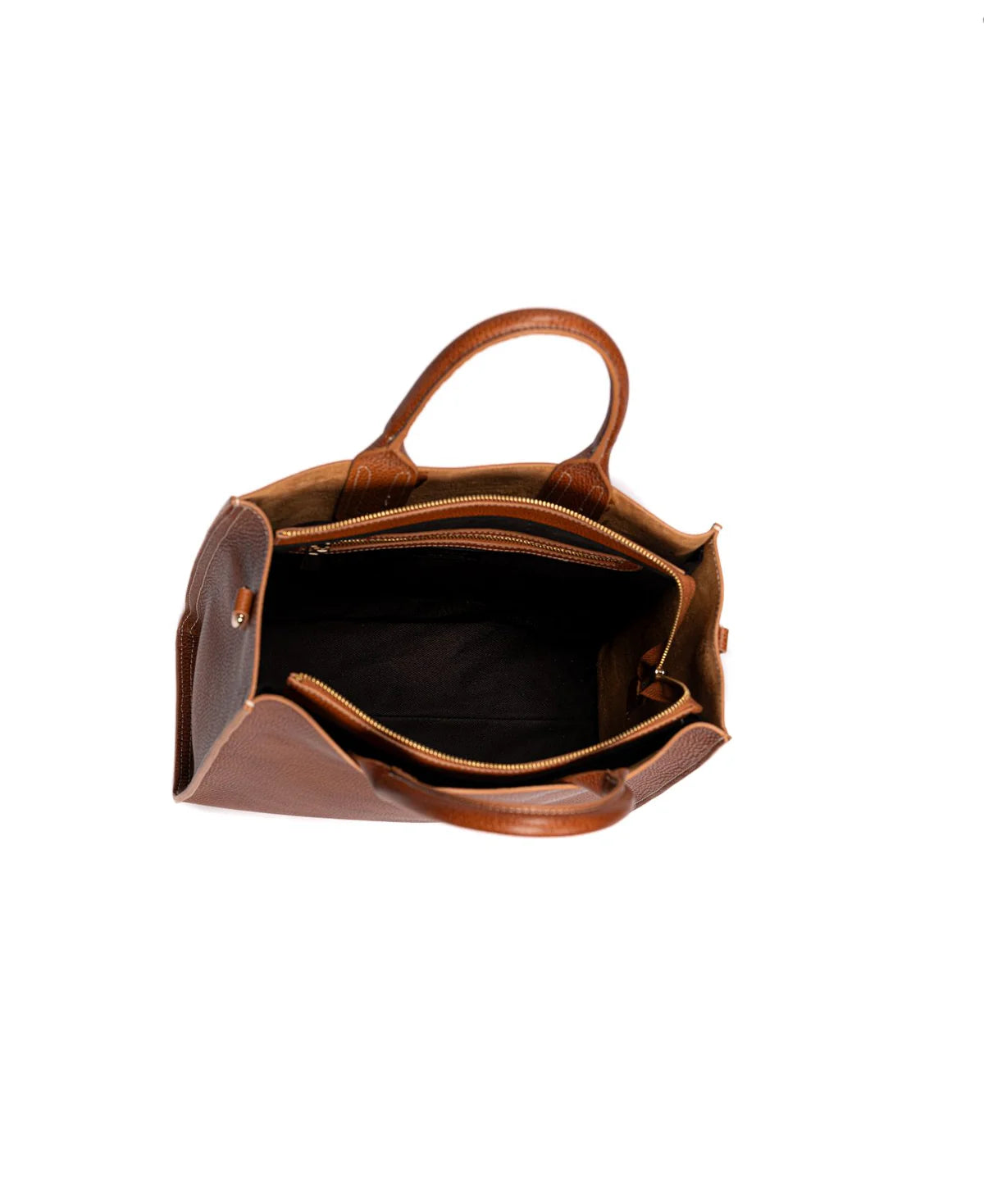 BIDINIS Florence Nappa Tote Rust Tan