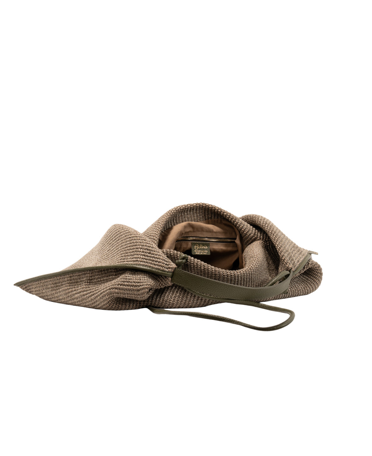 BIDINIS Eleonora hobo raffia bag Green