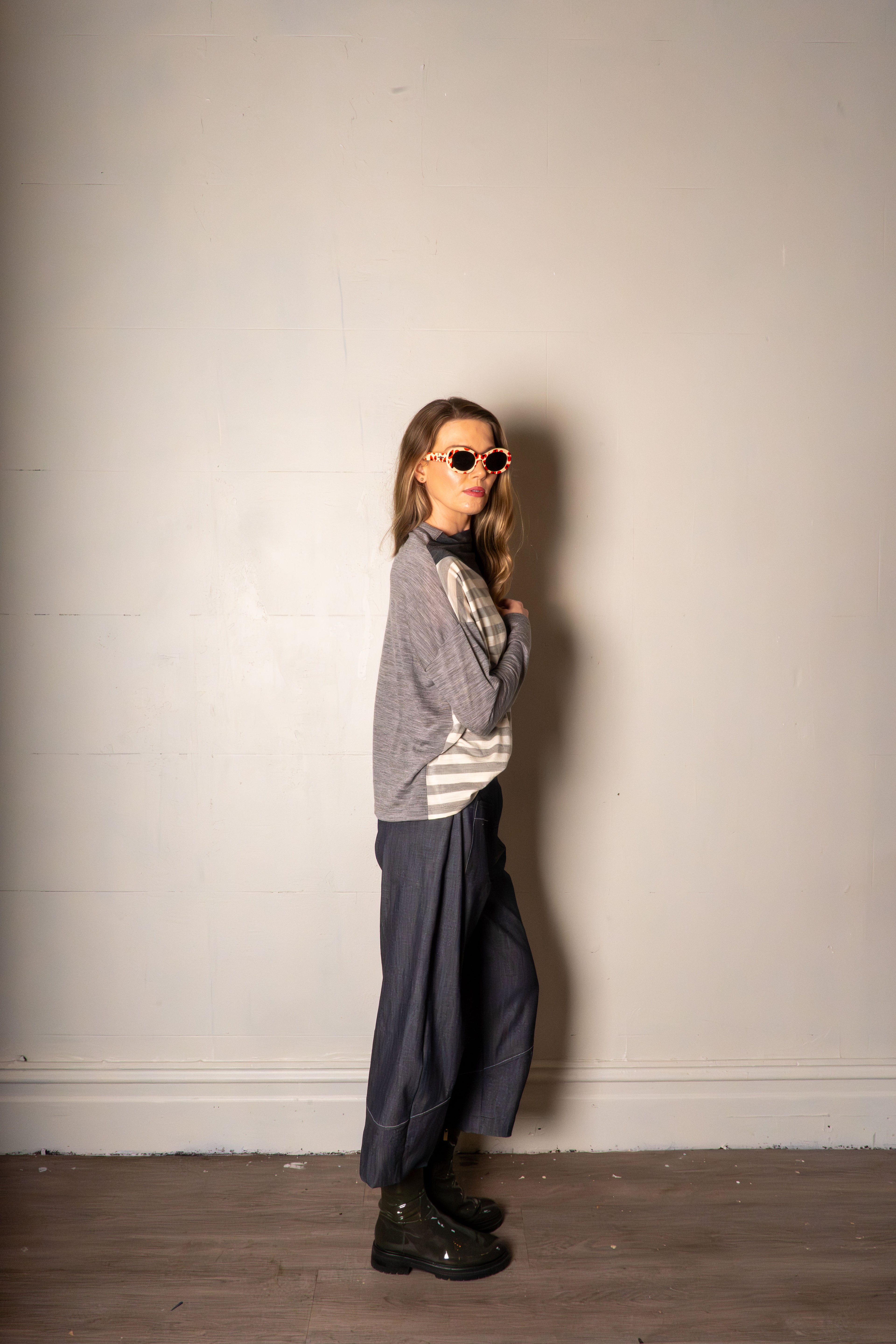 SYLVIA RILEY Calliope merino jersey top
