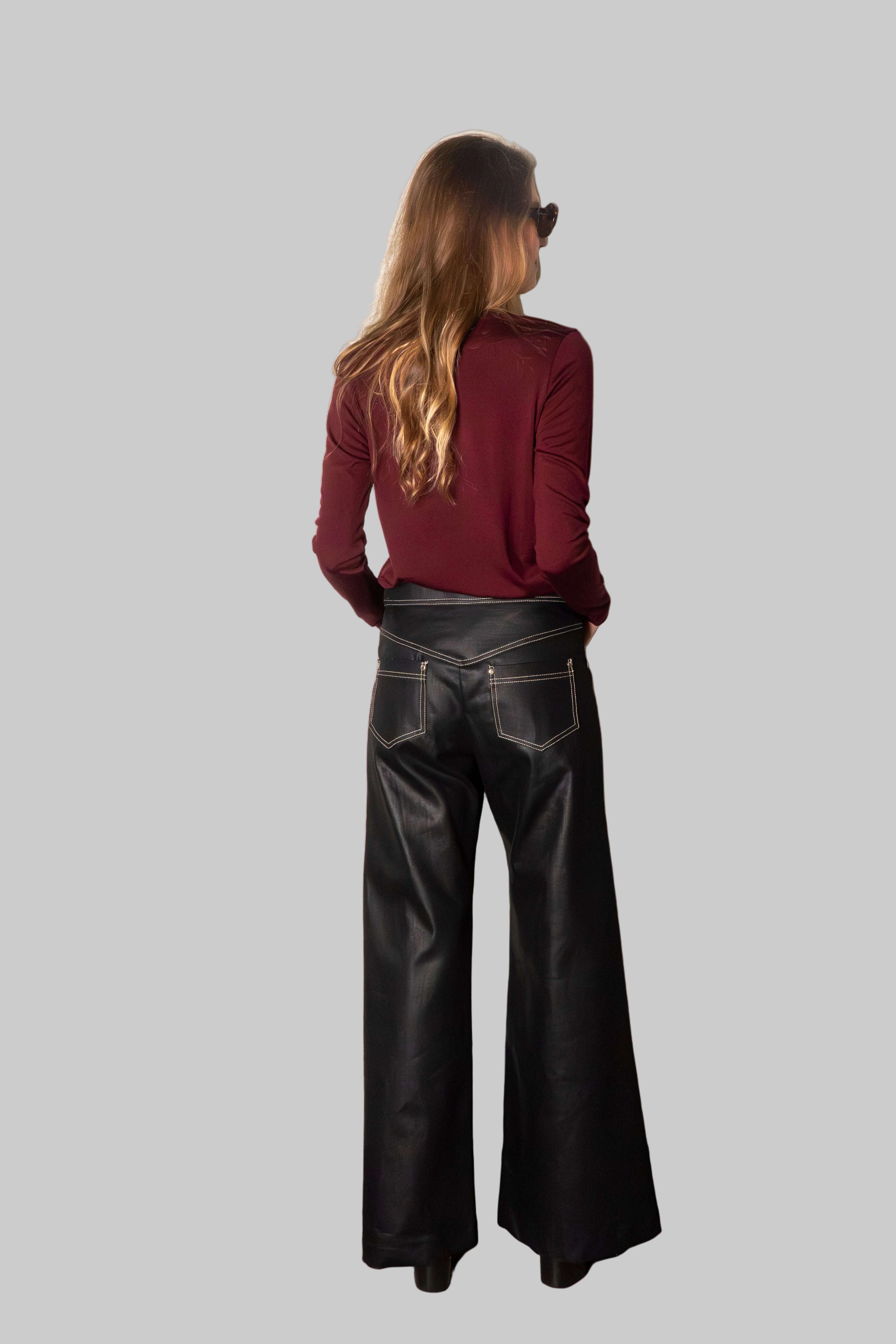 Flared Jeans Black Denim