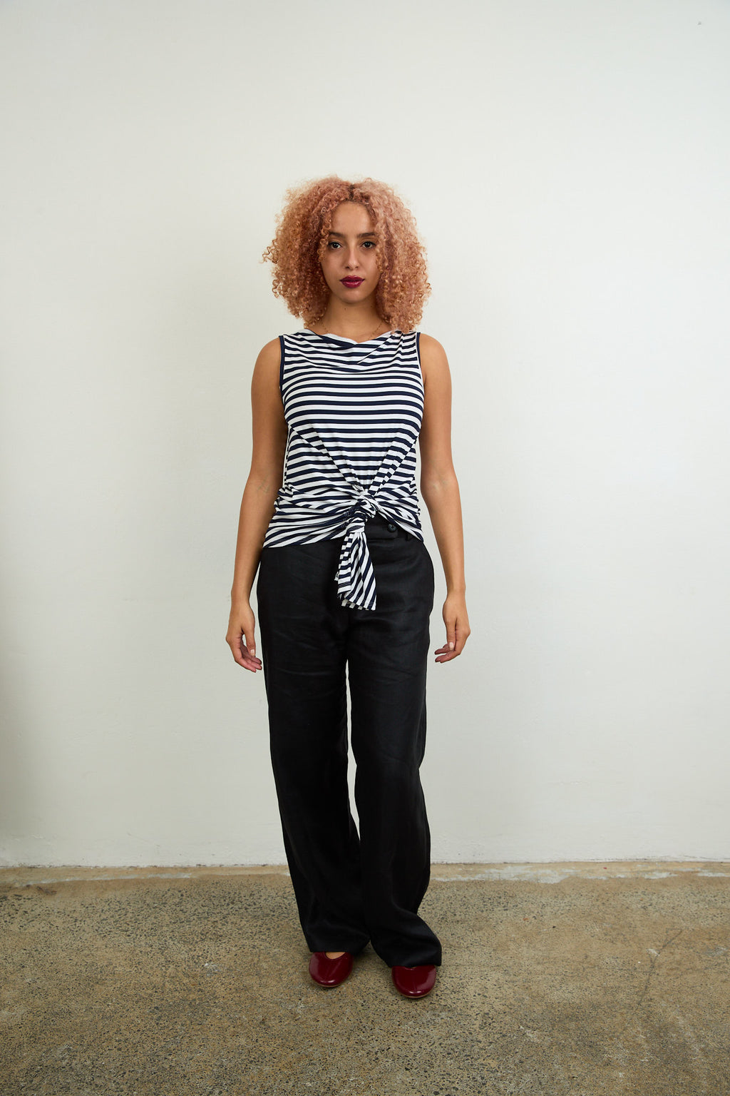 Tokyo Sleeveless Top stripe