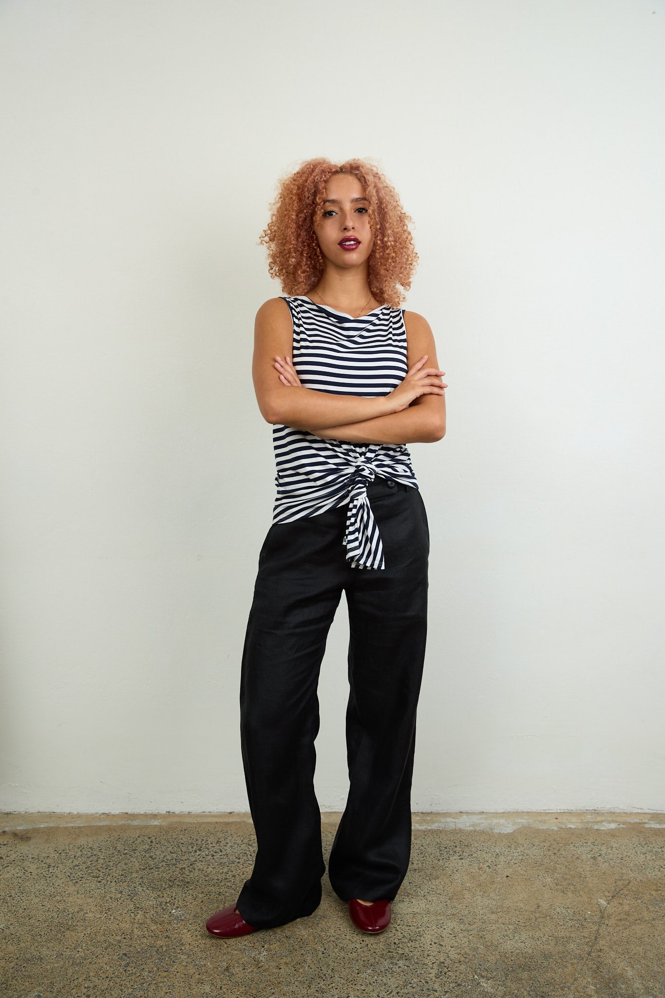 Tokyo Sleeveless Top stripe