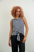 Tokyo Sleeveless Top stripe