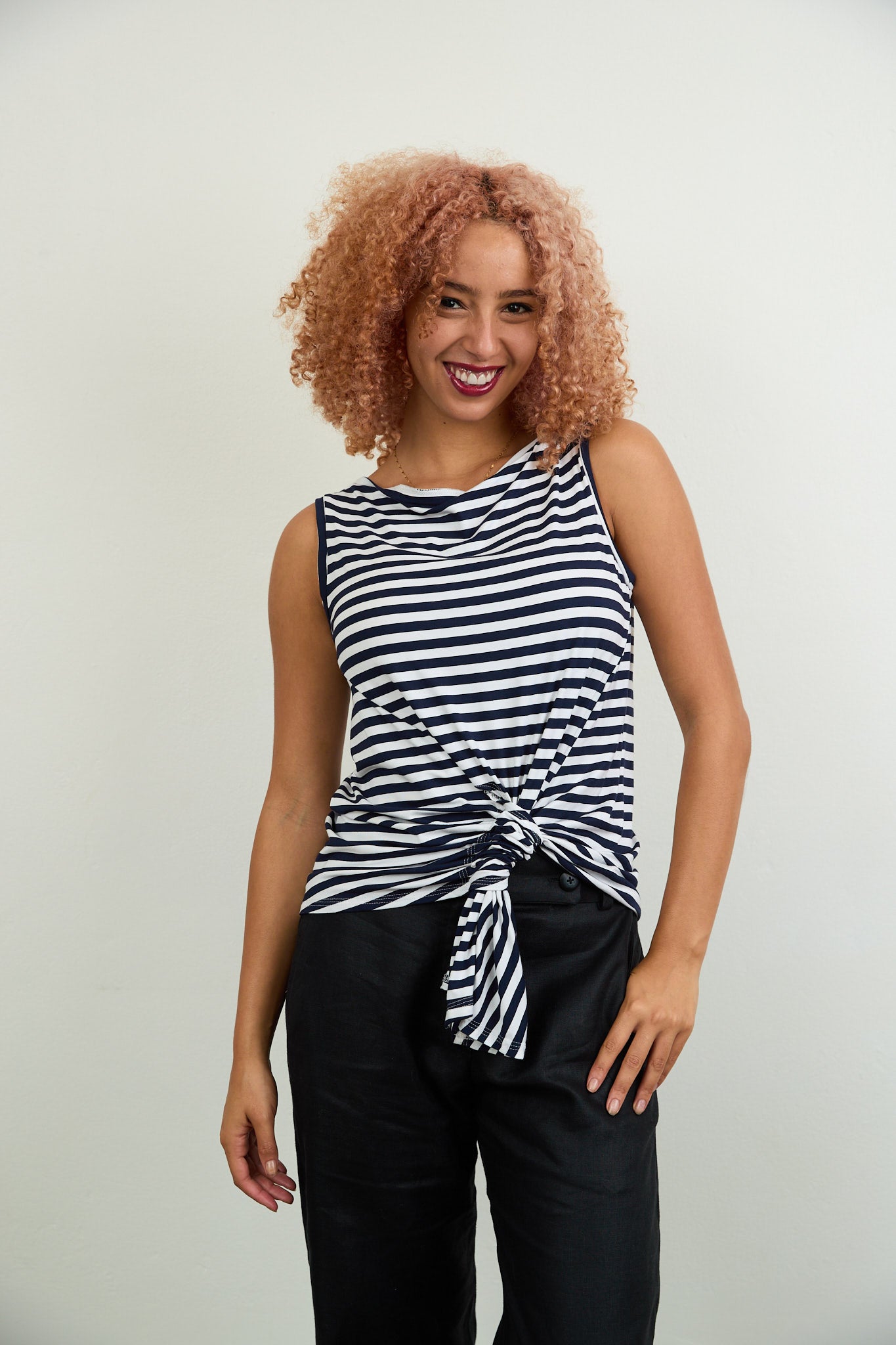 Tokyo Sleeveless Top stripe