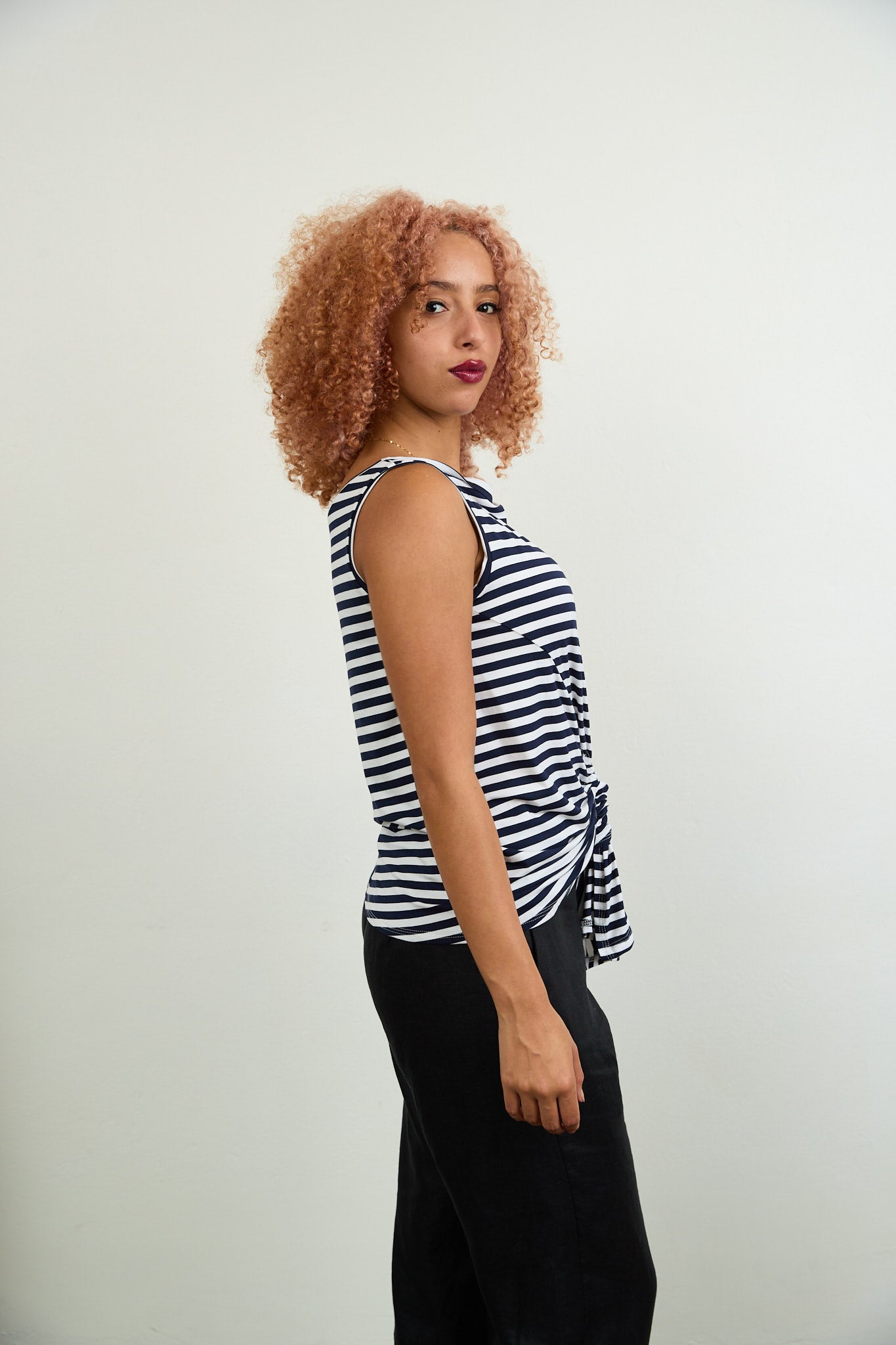 Tokyo Sleeveless Top stripe