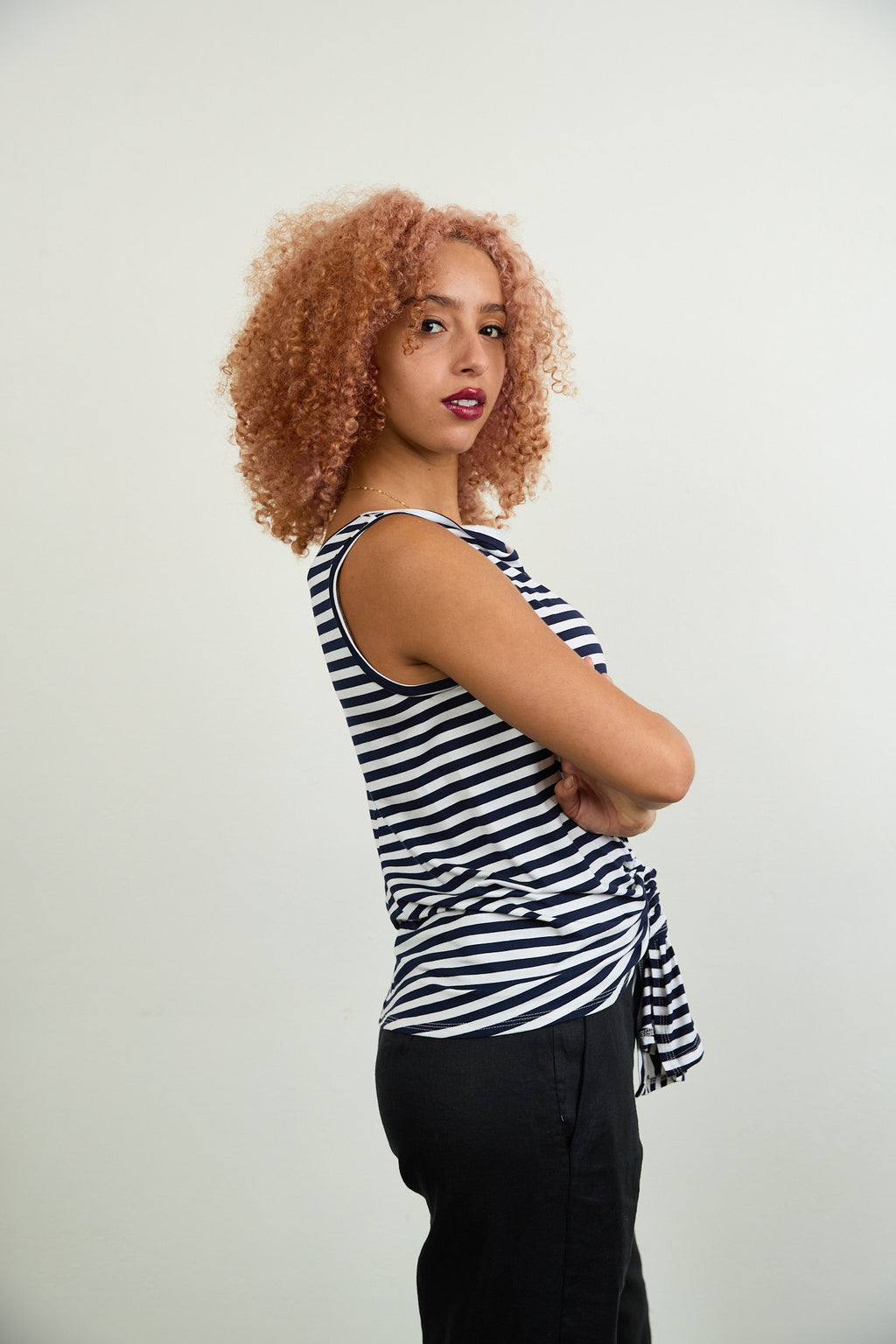 Tokyo Sleeveless Top stripe