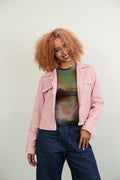 Sara Pink Check Jacket