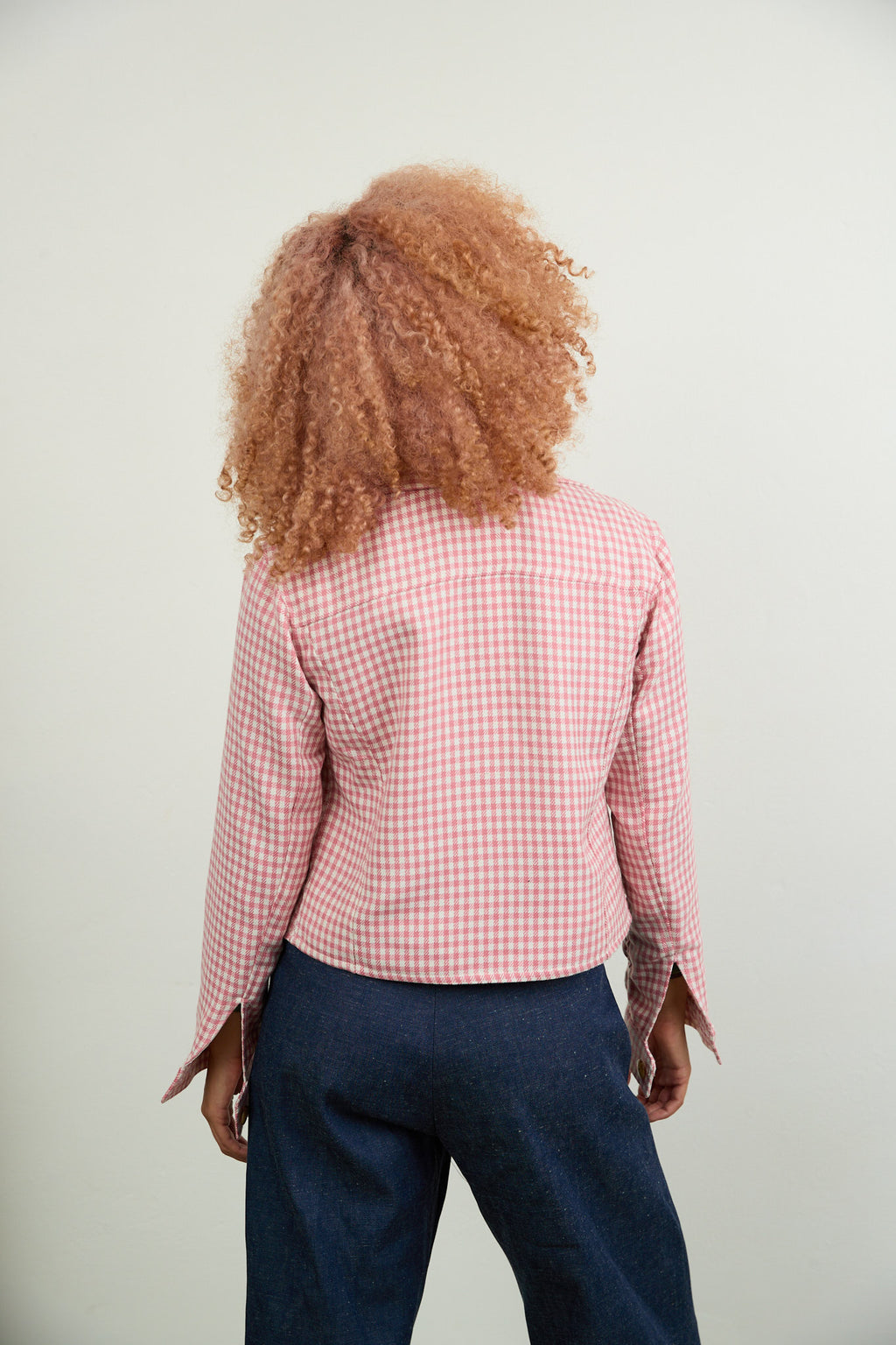 Sara Pink Check Jacket