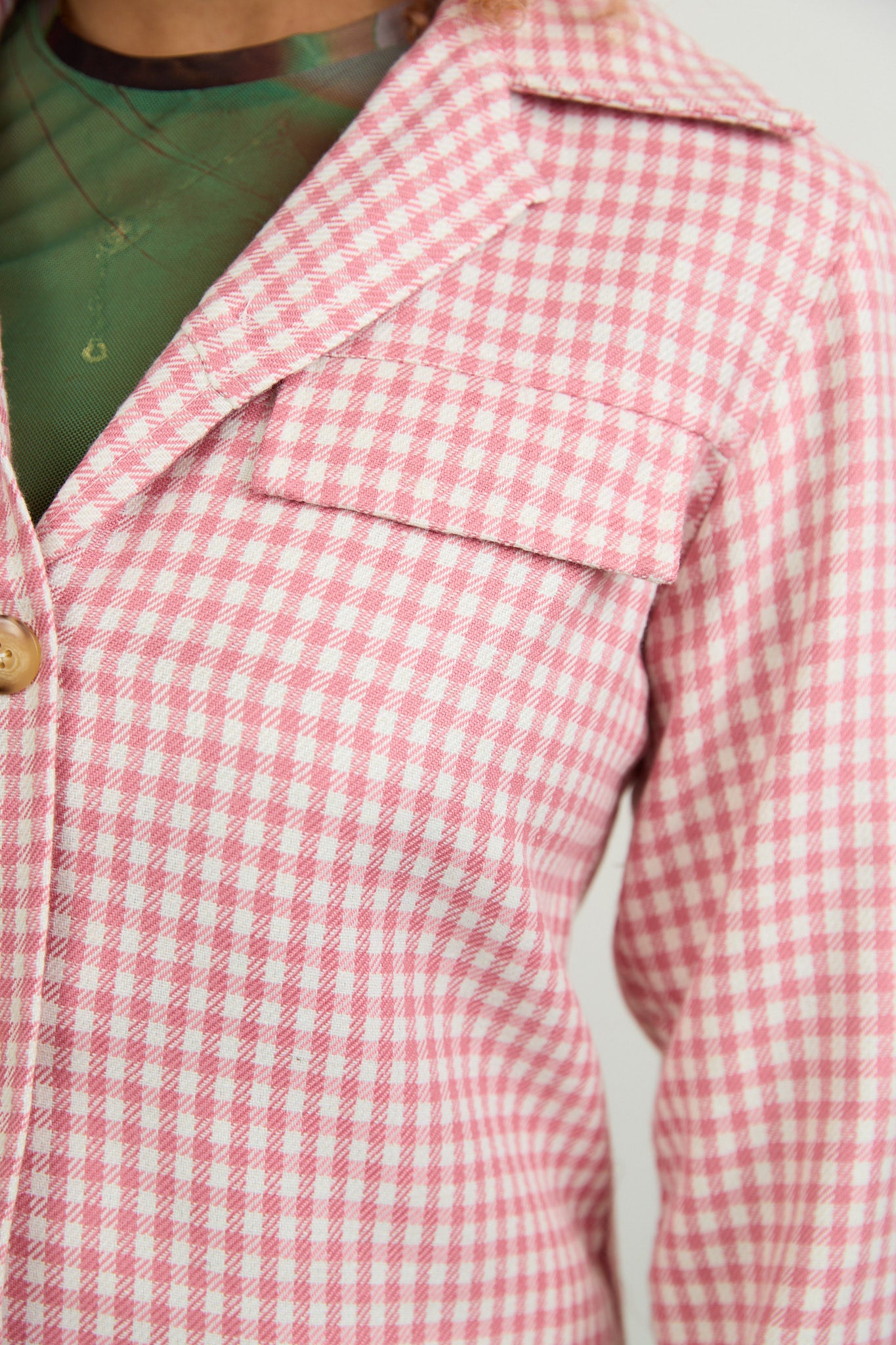 Sara Pink Check Jacket