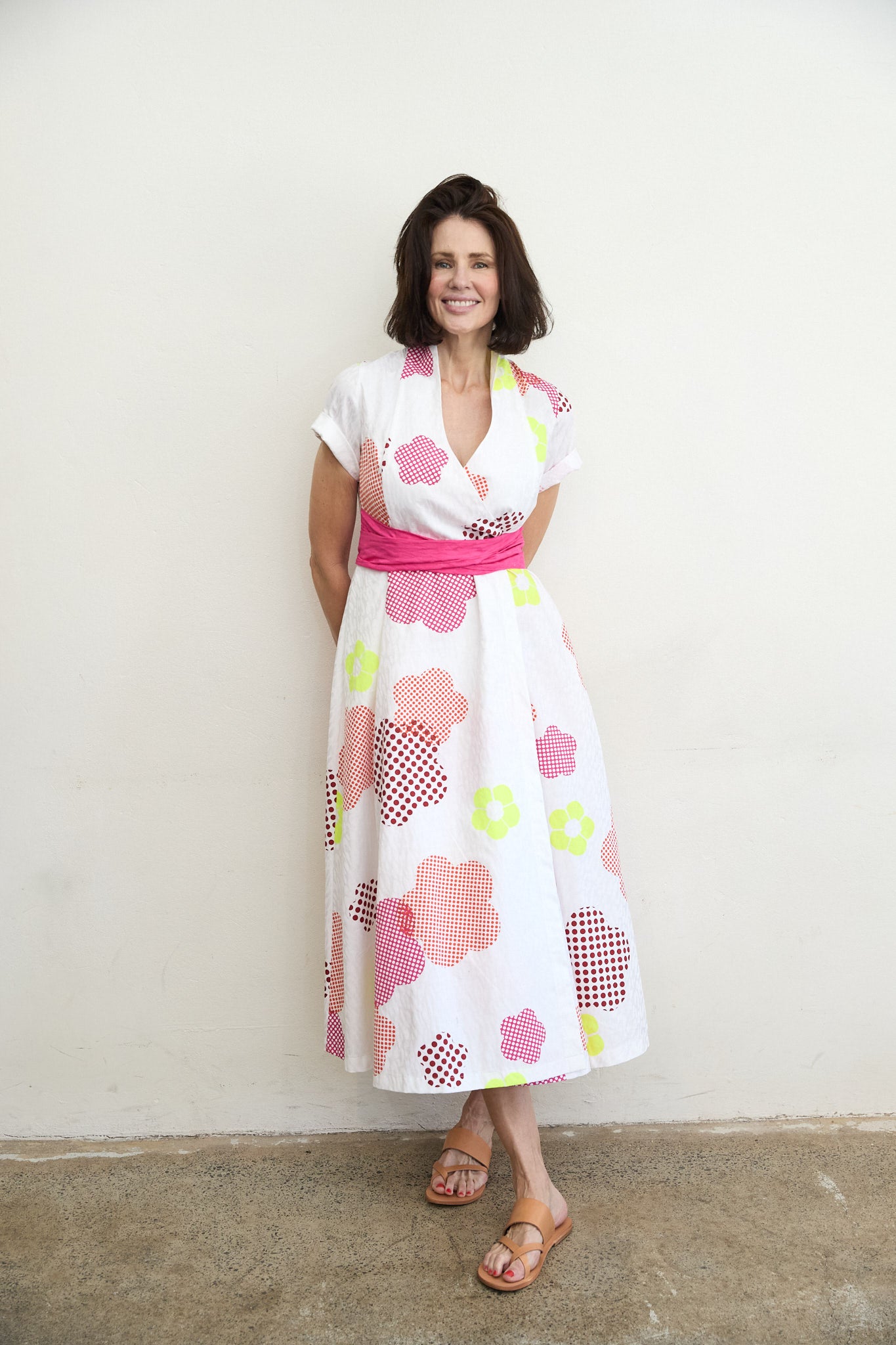 SYLVIA RILEY Grace cotton jacquard dress