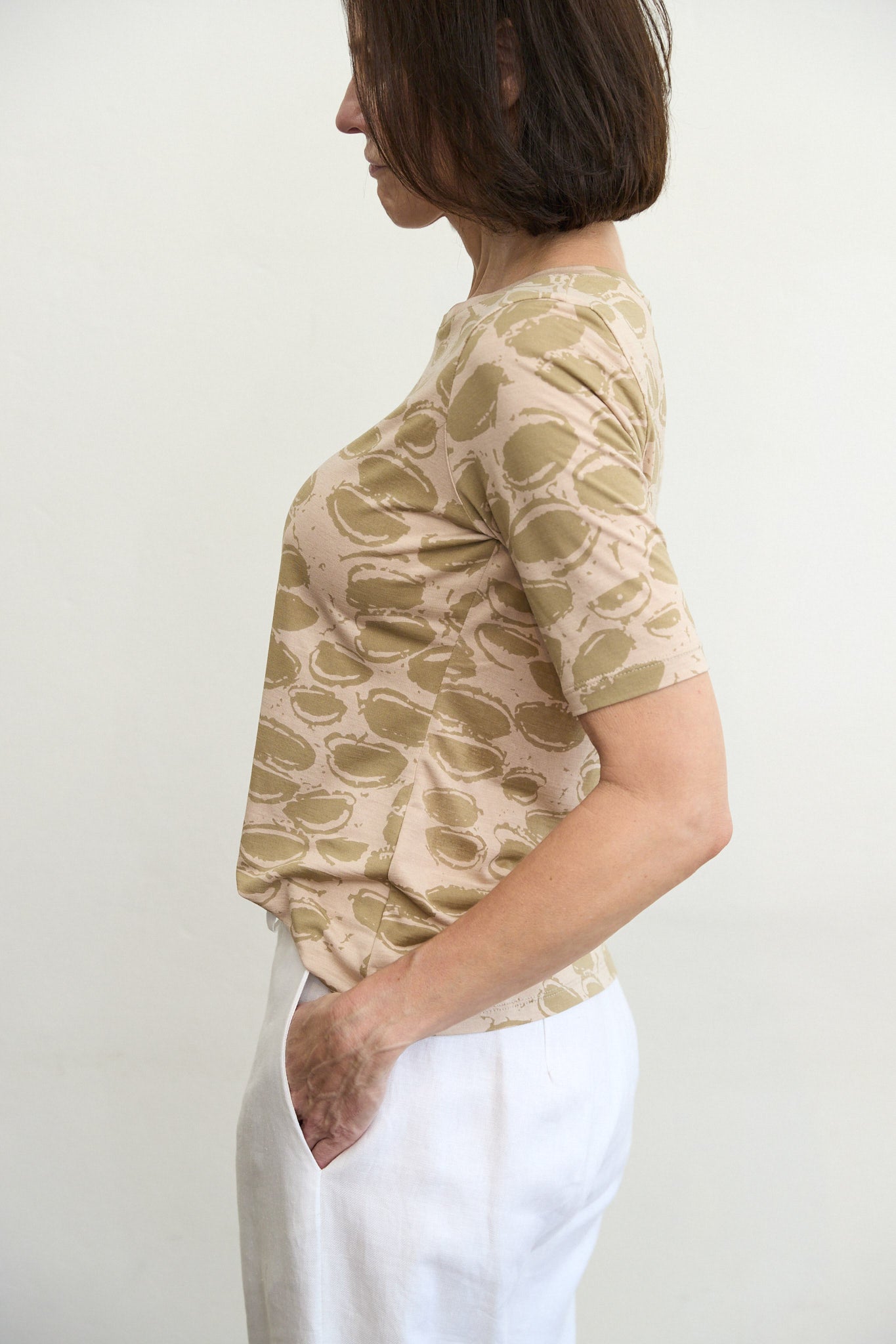 SYLVIA RILEY Artemis print top