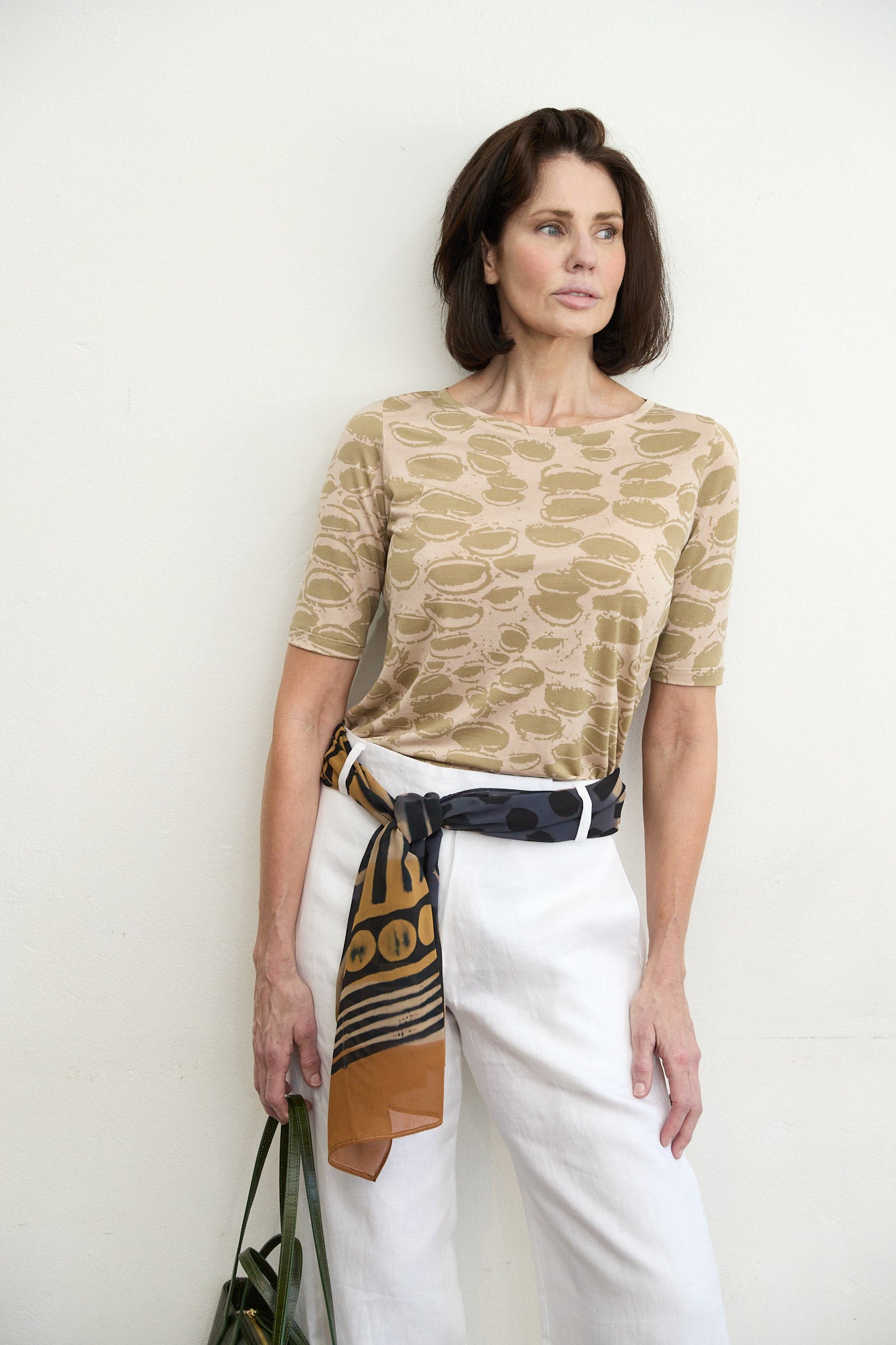 SYLVIA RILEY Artemis print top
