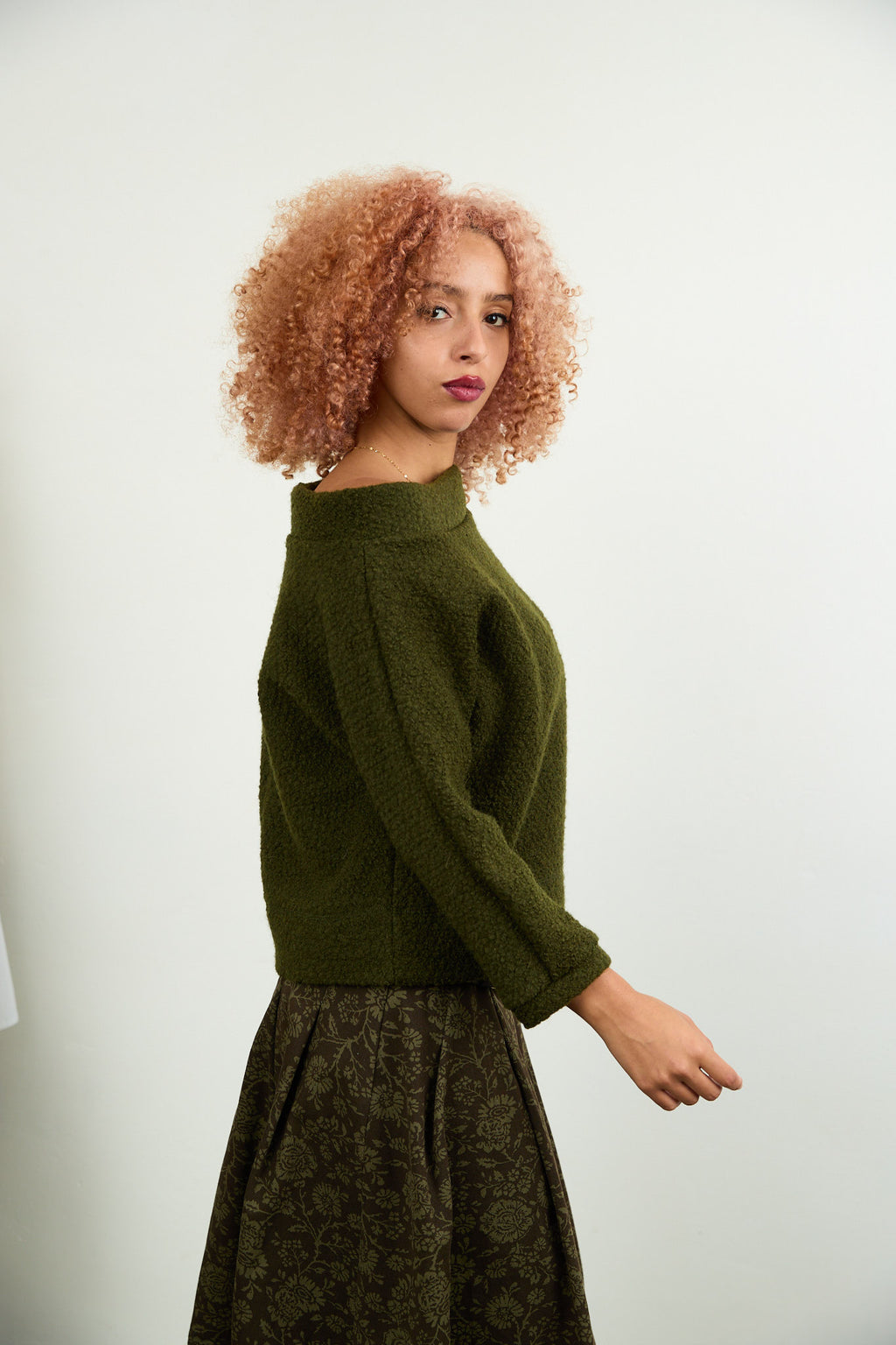 Jo Knit grey marle boiled wool